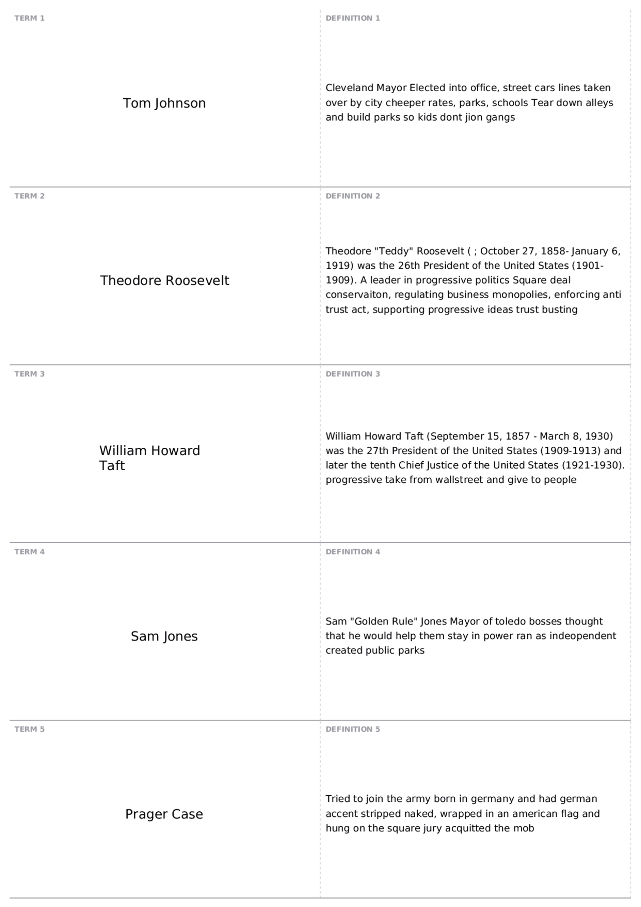 Exam 2, part 2 | HIS 109 - HIST OF U.S. SINCE 1865 - Docsity