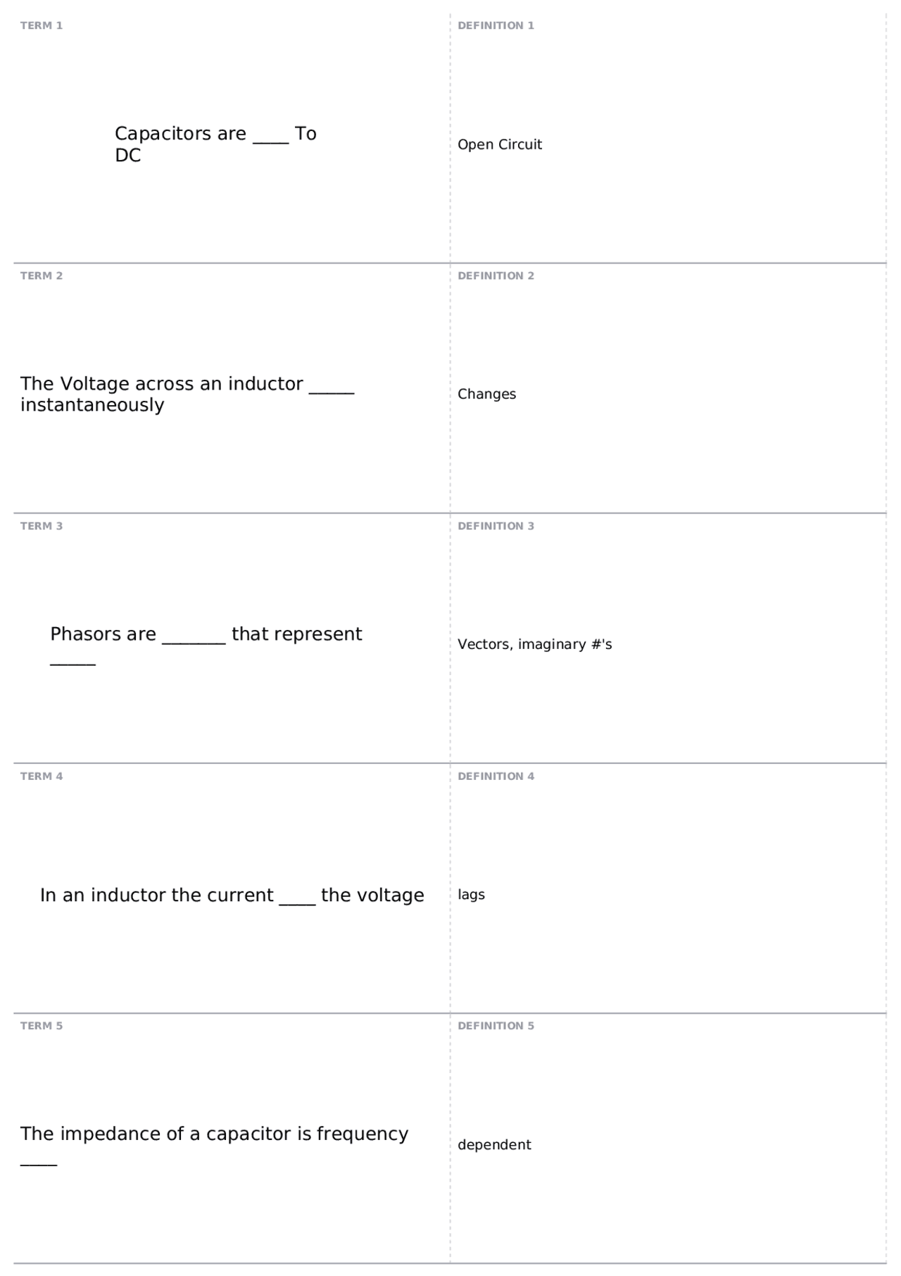 Exam 3 Fill in the blank | EGN 3373 - Intro to Electrical Systems I ...