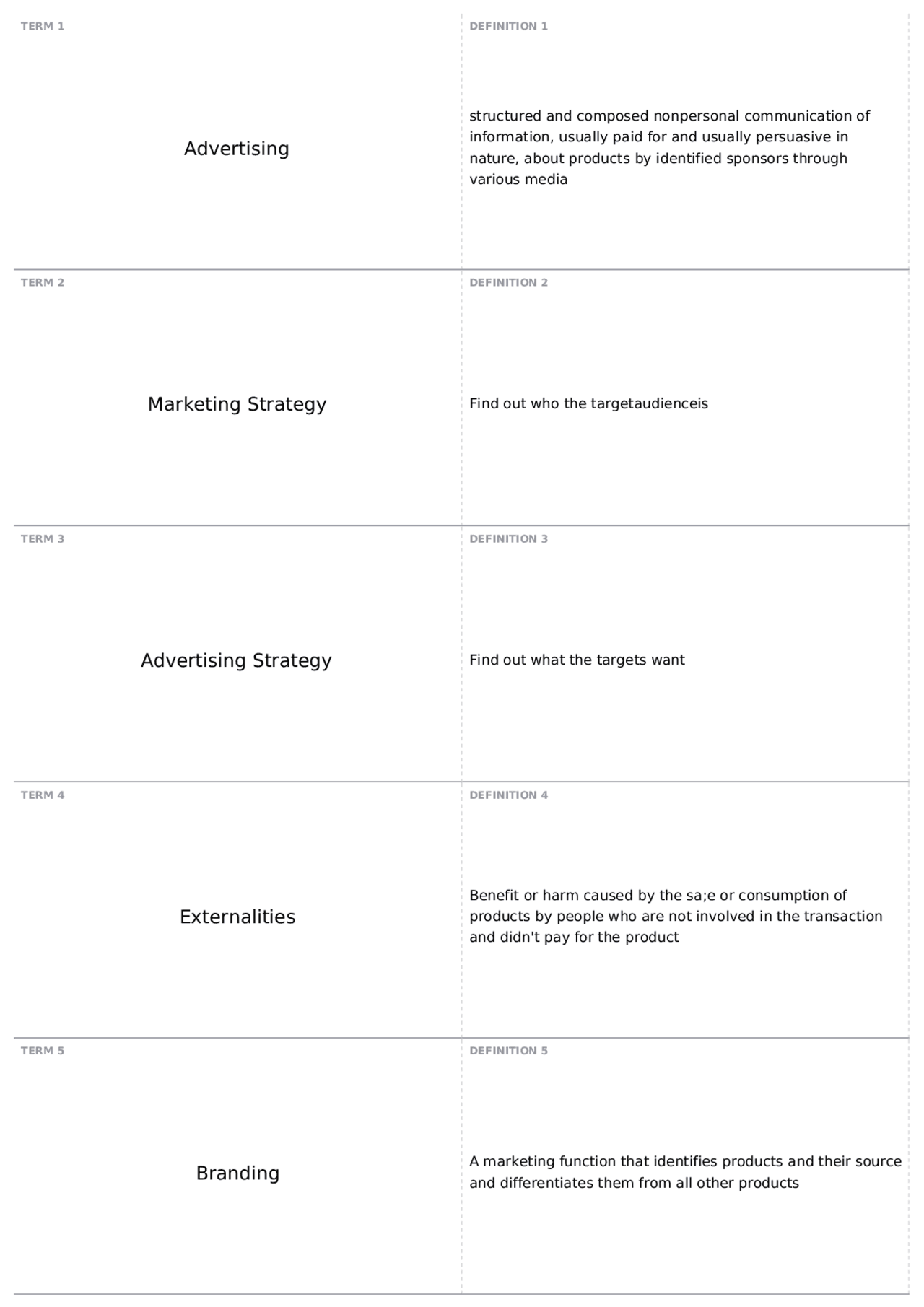 Ad. Terms Book Terms | ADV 205 - Principles of Advertising - Docsity