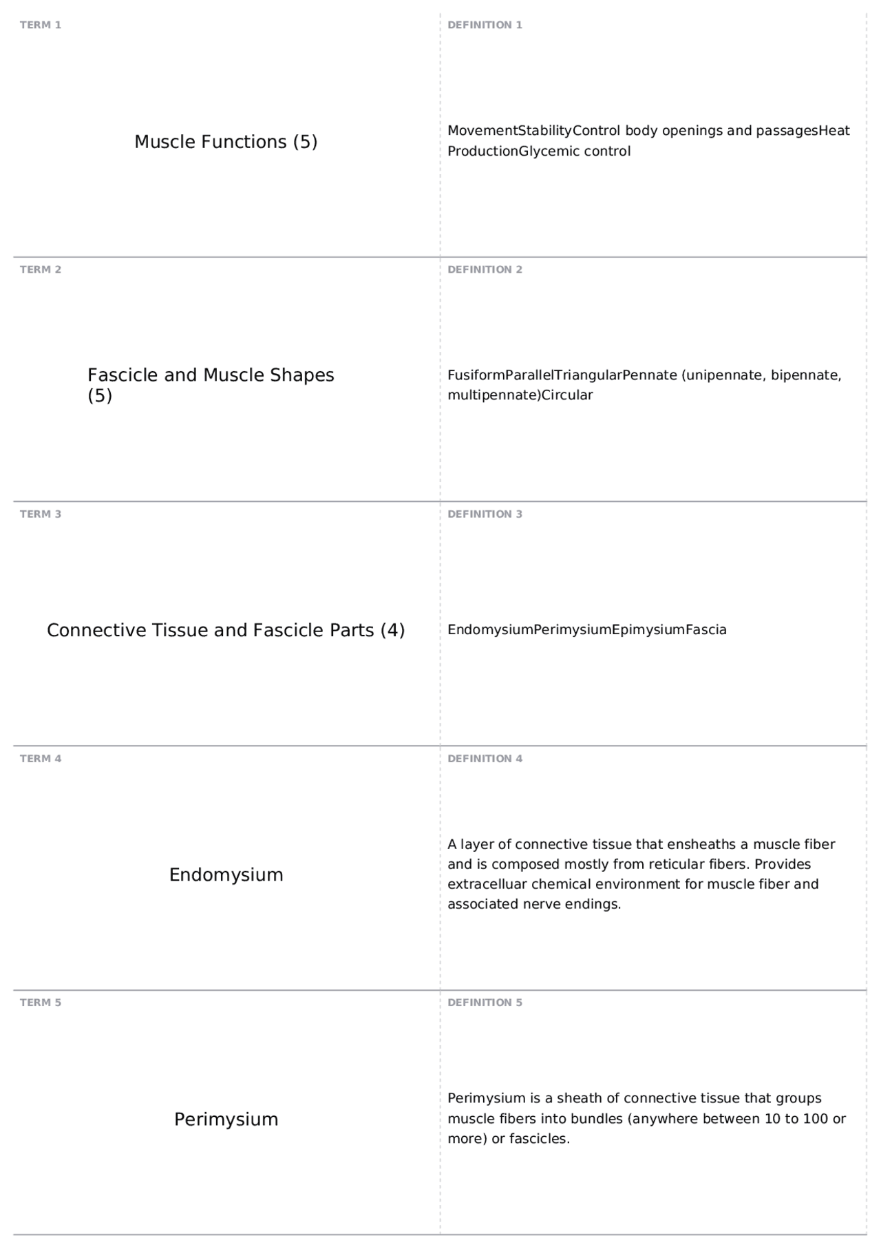 Muscles Ch 10 Cbio 20 Anatomy And Physiology I Docsity
