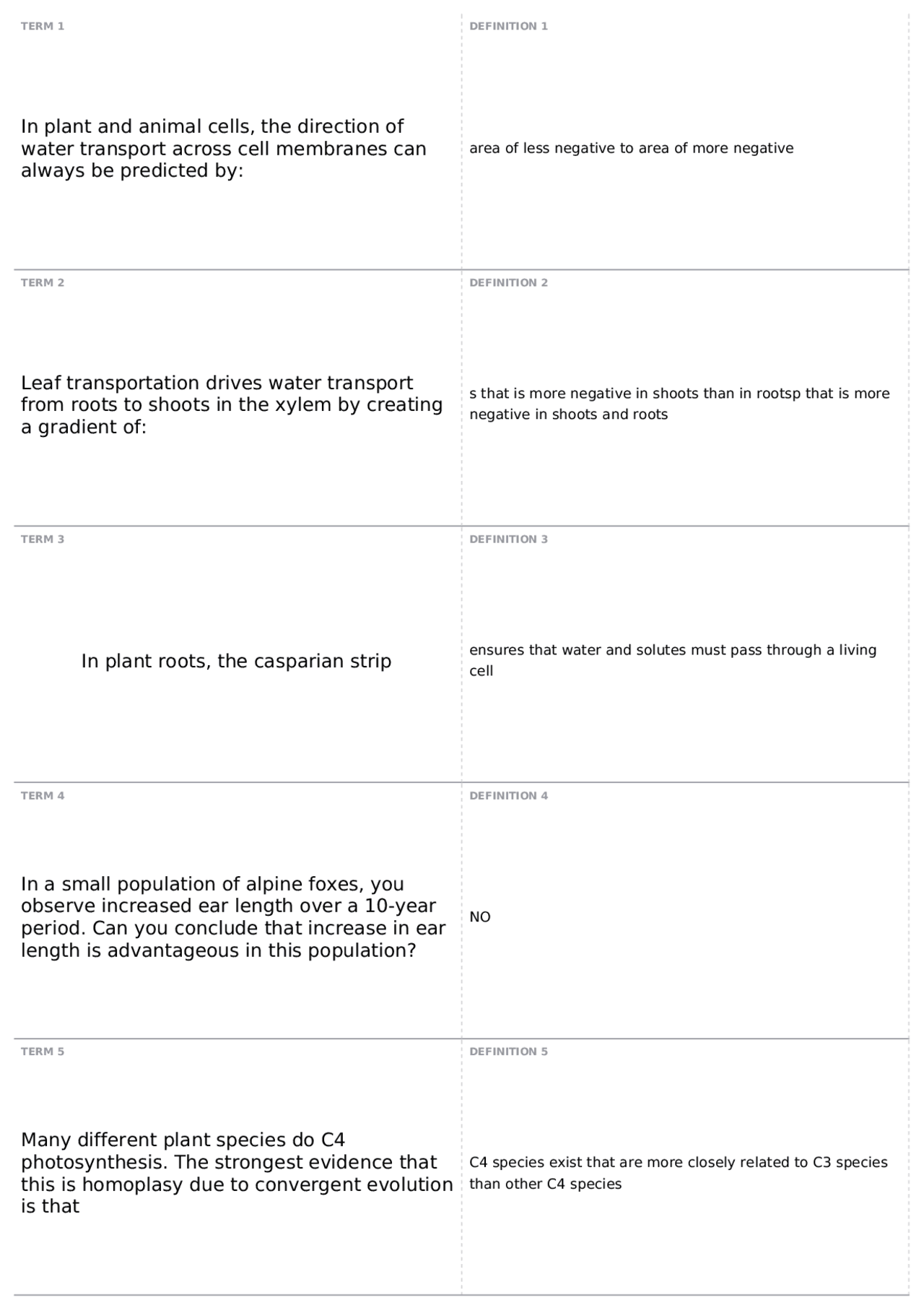 Final Exam | BIOL 1108 - Principles of Biology II - Docsity