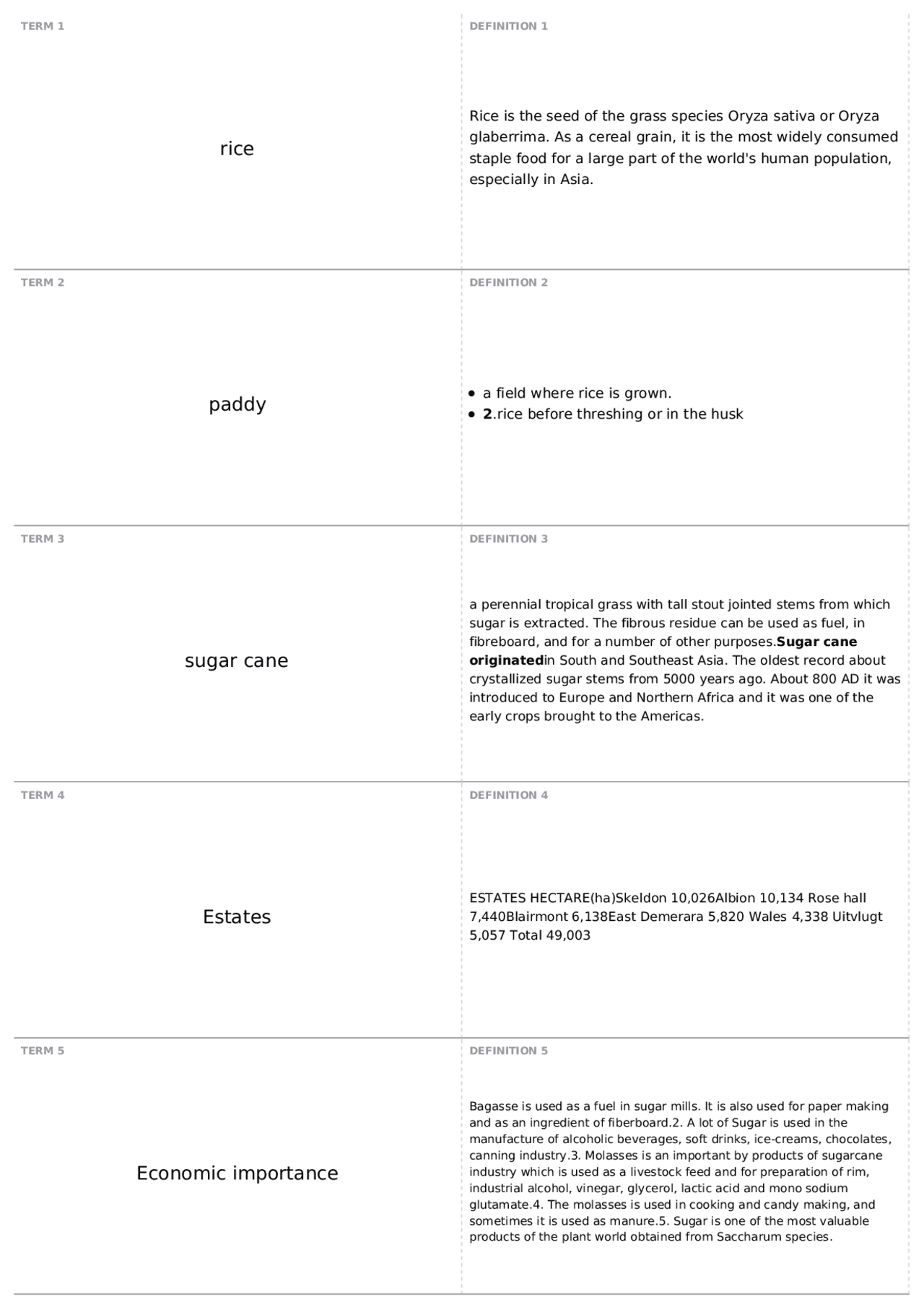 Paddy(rice) | AGRI - Agriculture - Docsity