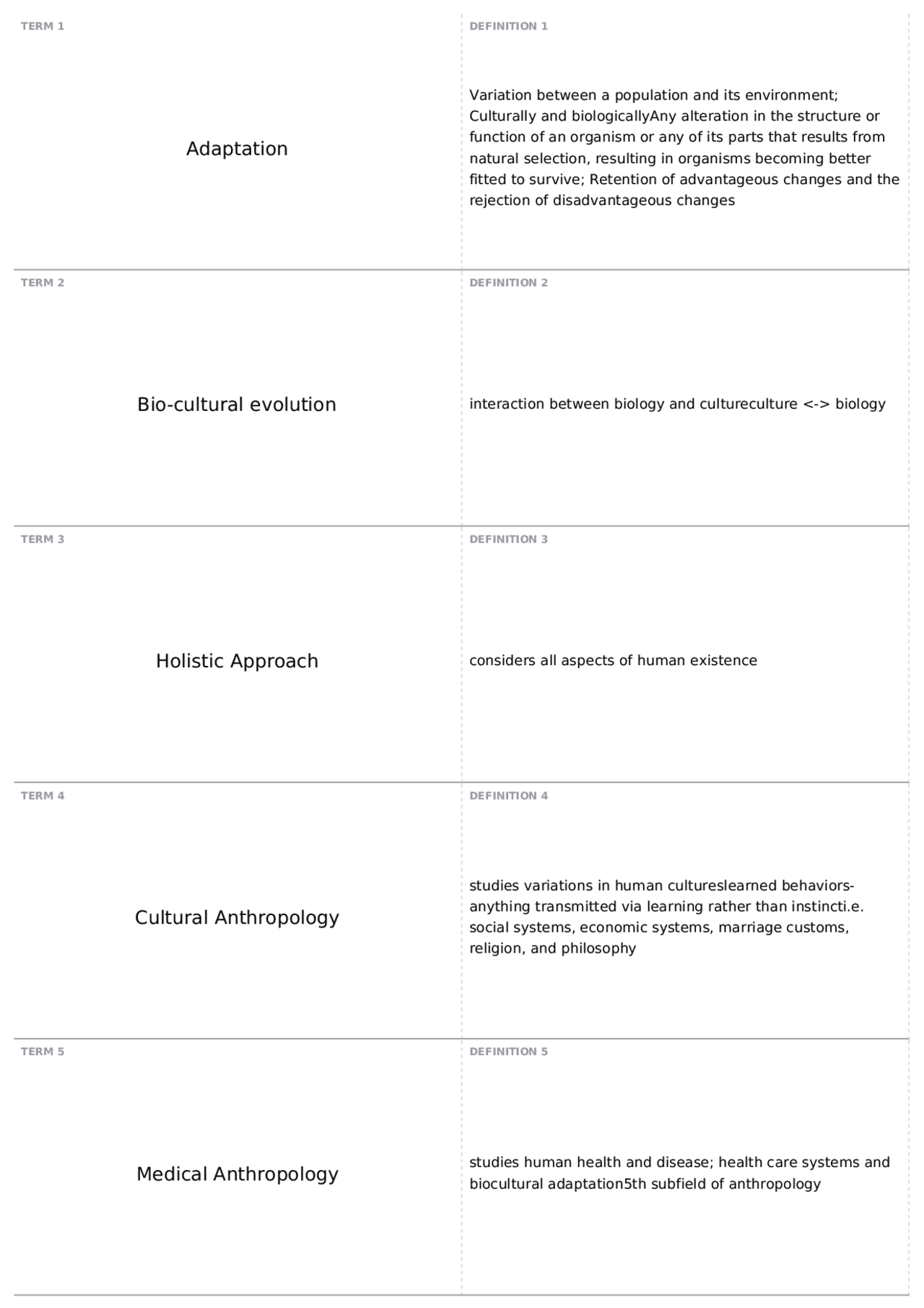 Exam 1 | ANP 206 - Intro to Physical Anthropology | Quizzes Physical ...