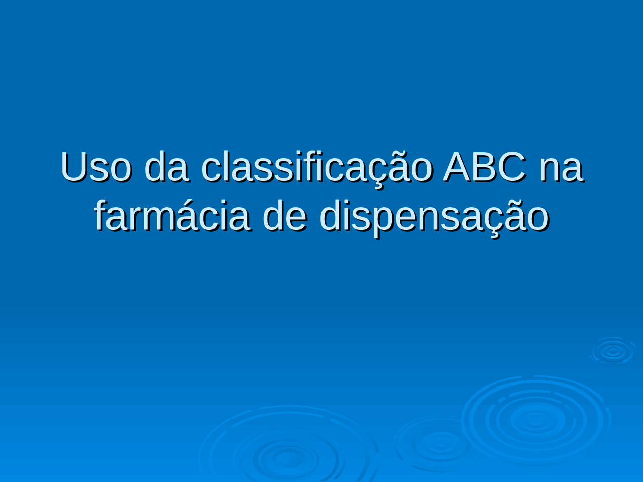 Slides - Classificação ABC - Apresentação - Uso da classificação ABC na ...
