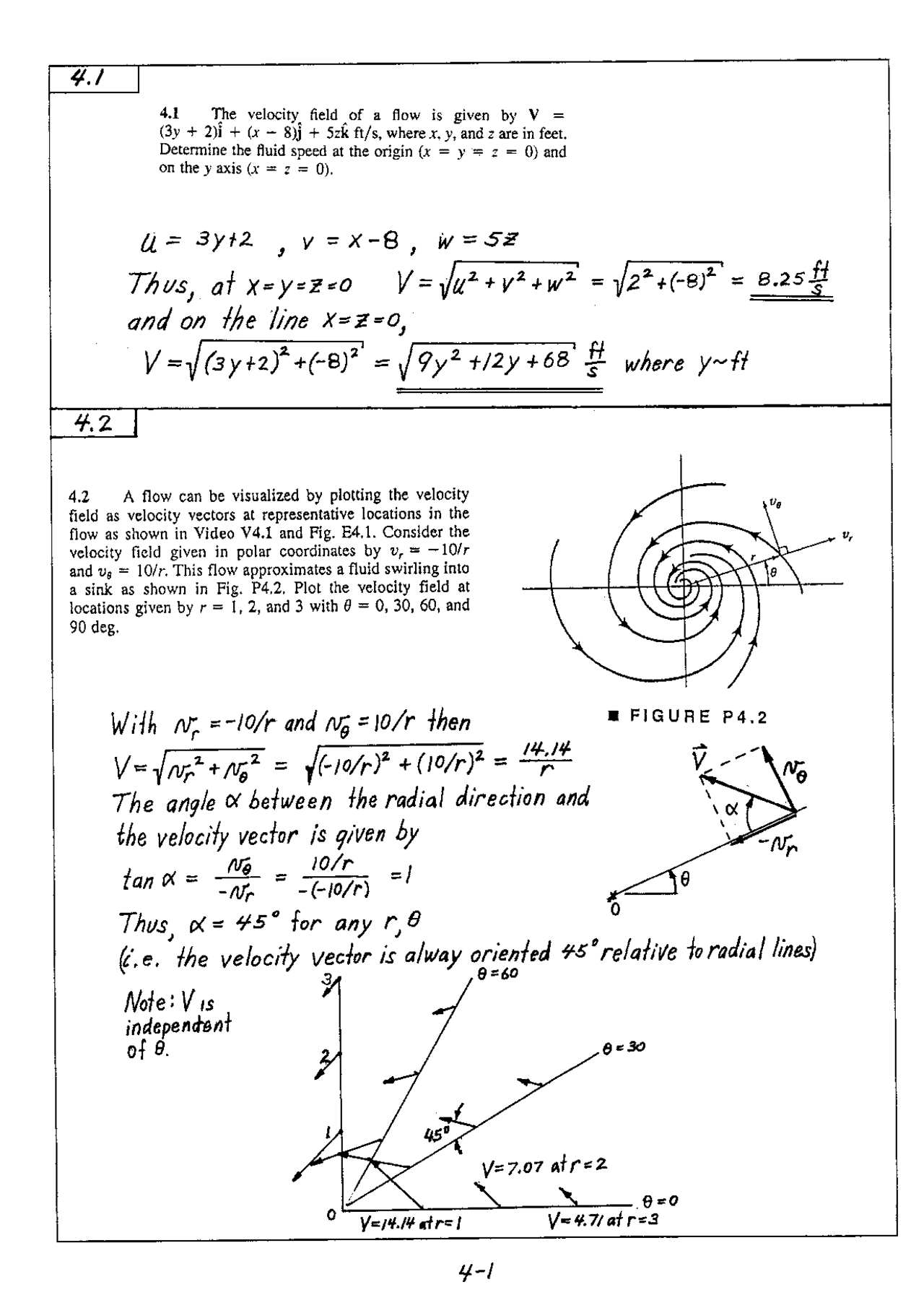 Munson Fundamentals Of Fluid Mechanics 5th Chap4 Exercicios Do Capitulo 4 Do Livro Docsity