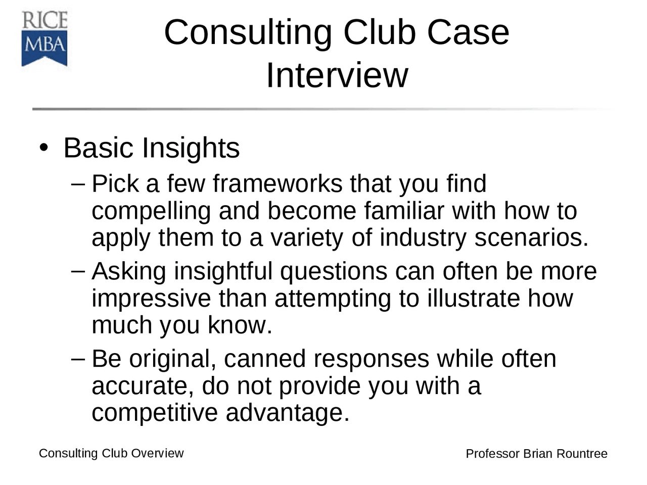 Preparatório par...se Interviews v2 - consulting club case interview ...