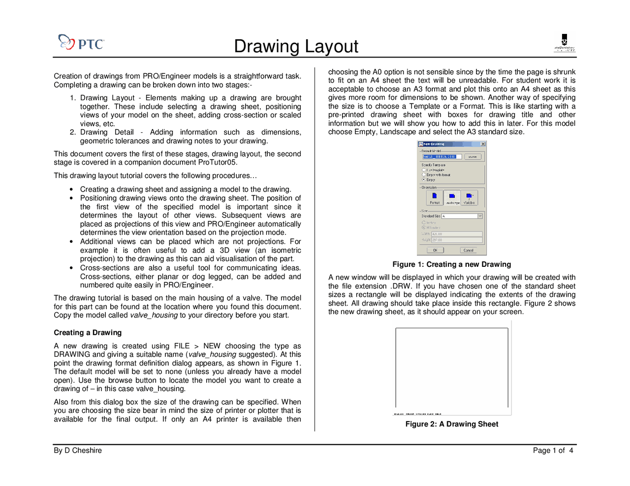 Drawing: Tutorial do ProEngineer Wildfire 2 da PTC - Tutorial do ...