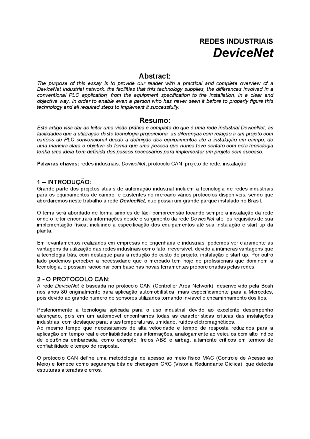 Device Net2 - DeveciNet2 - Docsity