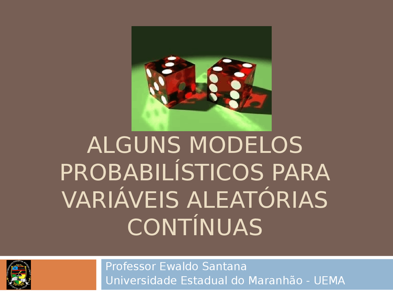 Modelos Probabilistico Continuo - apresentação em ppt - Docsity