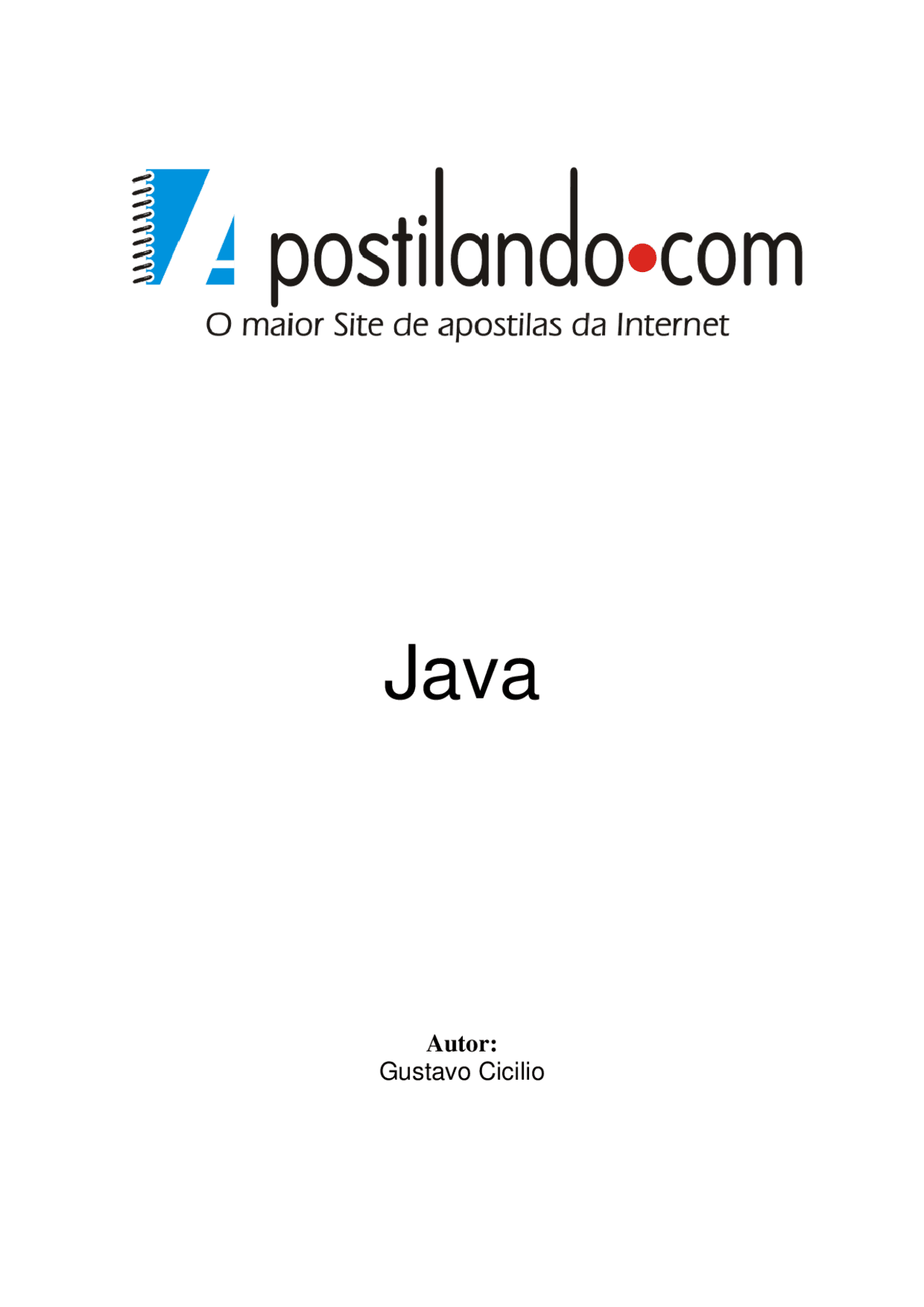 Apostila de JAVA - Java é uma linguagem de programação orientada a ...