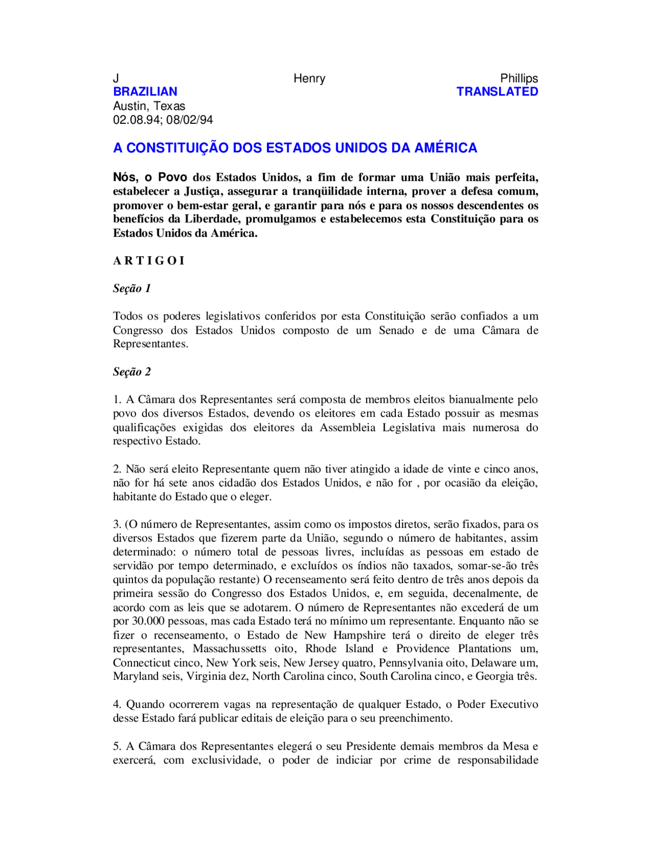 Constituição Dos Eua Pdf - FDPLEARN