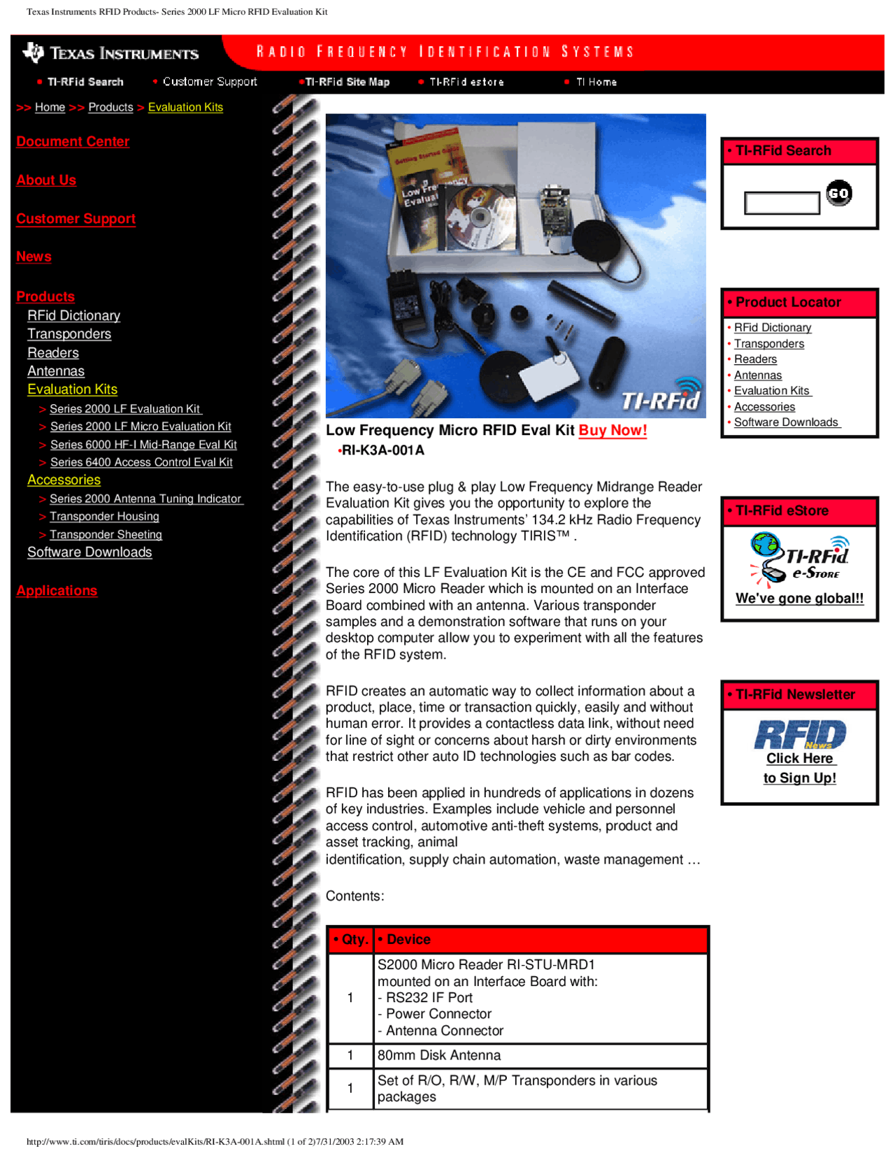 Texas Instruments Rfab Promo Rfid Technology (Radio Frequency Identification) - Rfid Technology ...