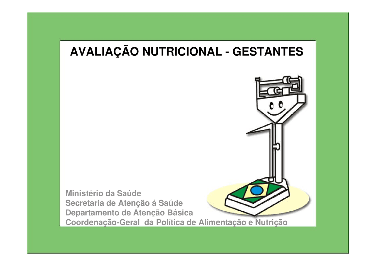 Avaliação Nutricional Da Gestante - RETOEDU