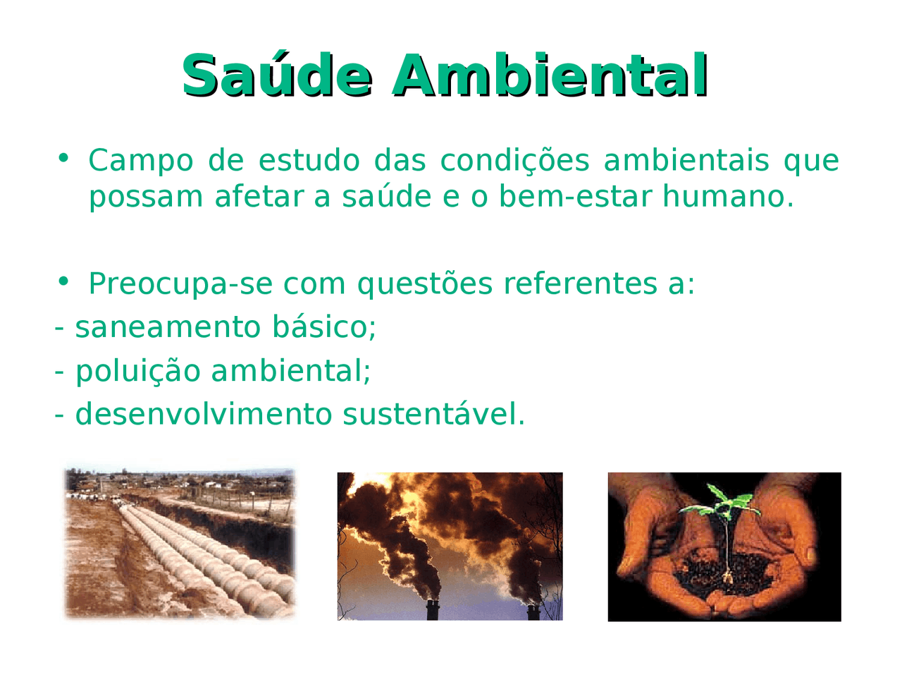 Saude Ambiental Introdução Saude Ambiental - Saúde Ambiental e ...