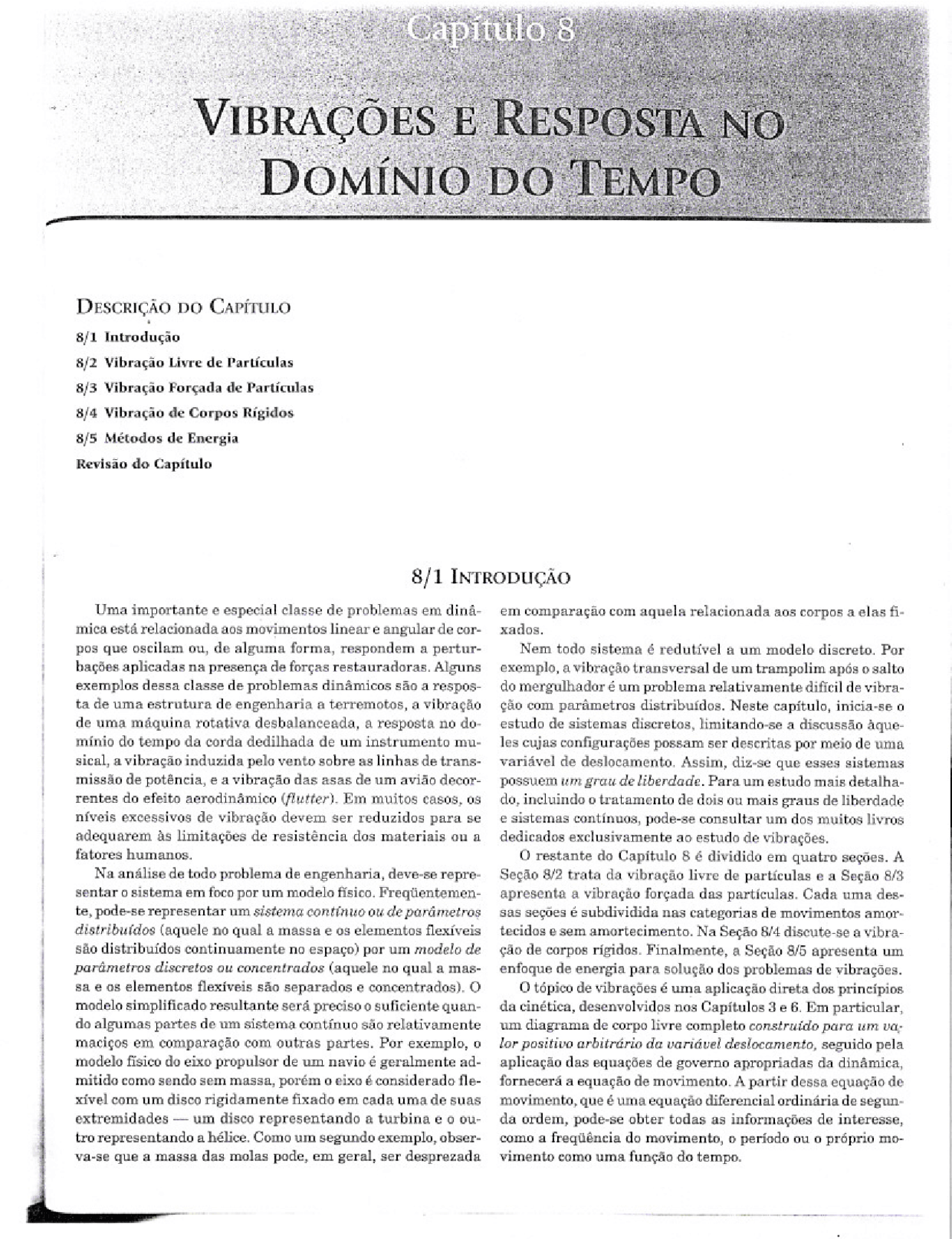Vibração - Cap8 - Meriam - a - Livro de Vibraçoes Mecanicas, cap 8 ...