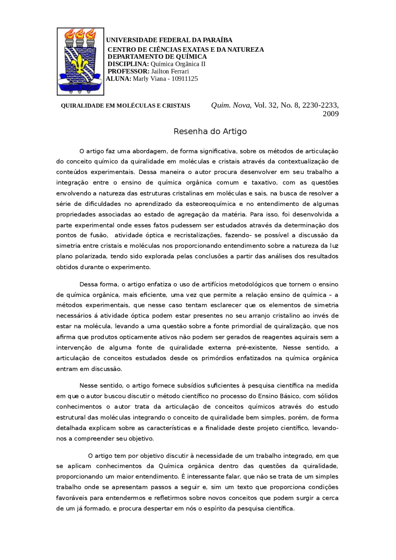 Modelo De Resenha De Artigo - FDPLEARN