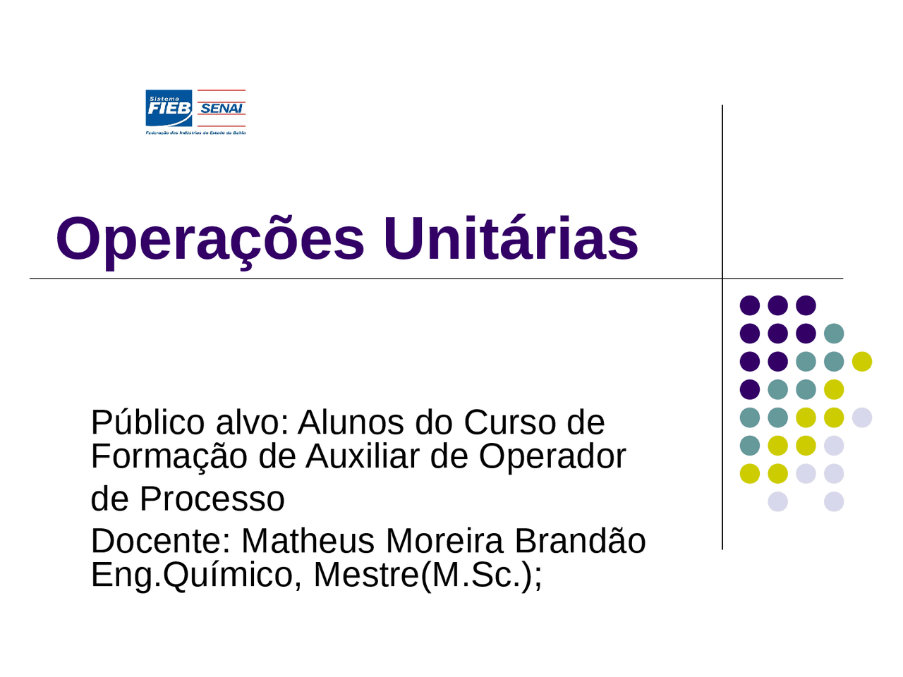 Aula - 1 apresentação OPU - Aula inicial de OPU para Curso de ...