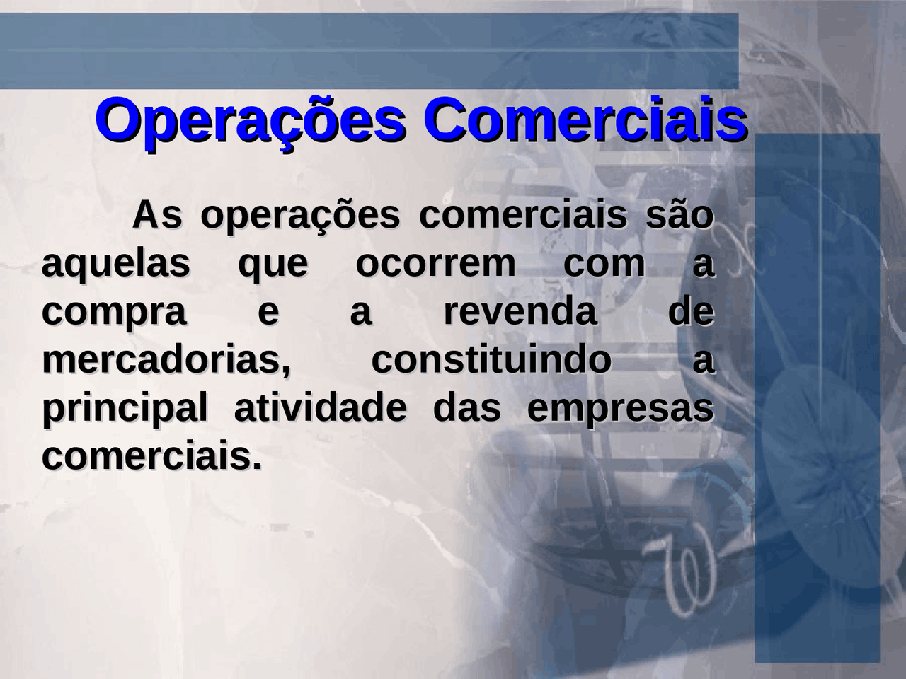 Aula 1 - Operações Comerciais - Operações Comerciais - compra e a ...