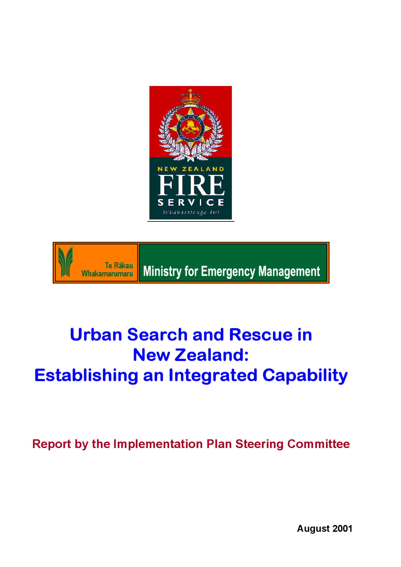 Usarintegratedaug01 - Urban Search and Rescue - Docsity