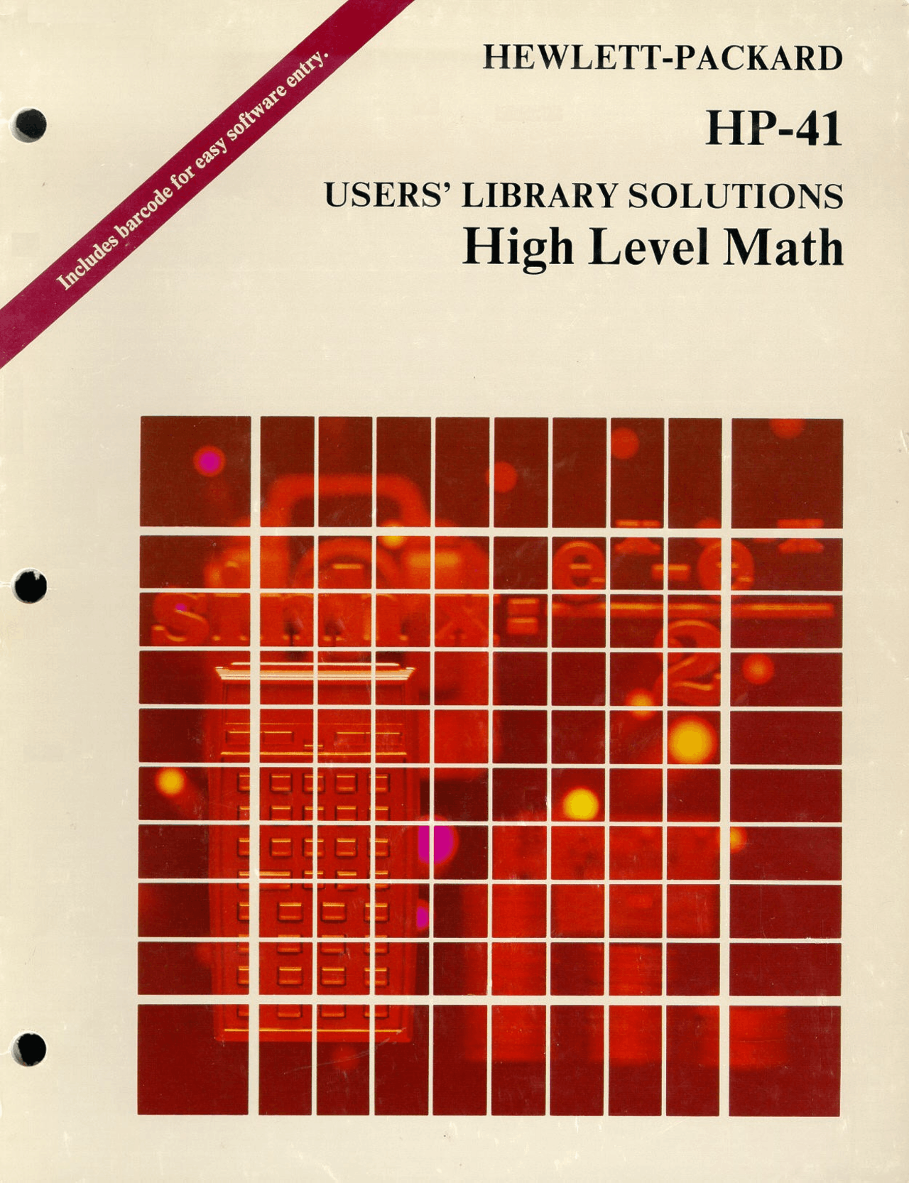 High Level Math - USERS LIBRARY SOLUTIONS HP 41C (INGLES) - Docsity