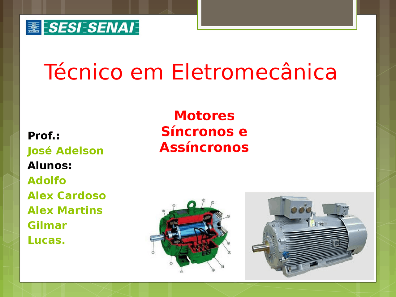 Apresentação Sincrono e assincrono - definiçoes de motores sincronos e ...
