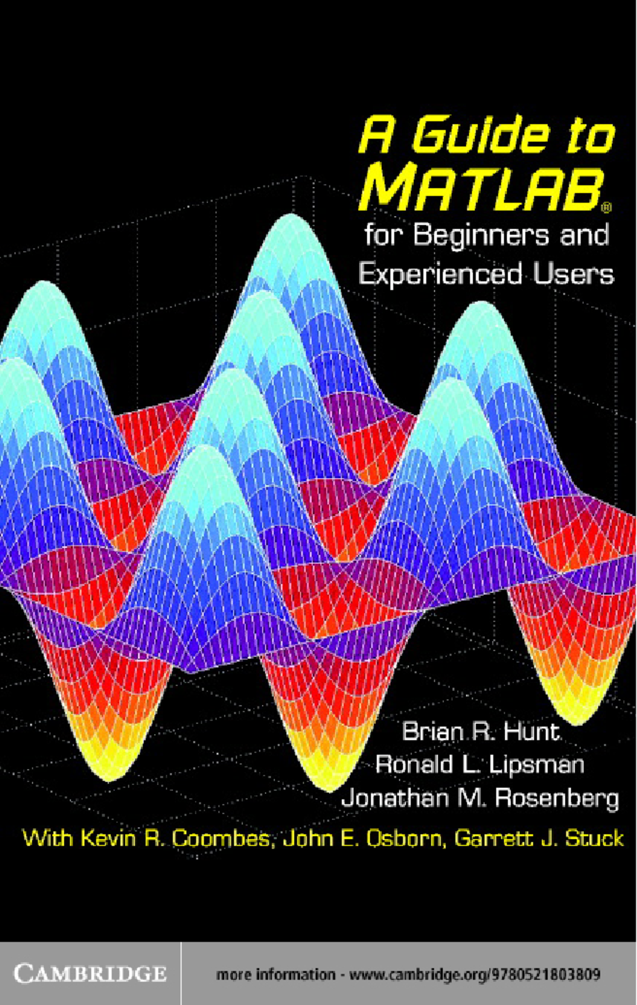 Matlab For Dummies Preview A Guide to MATLAB for Beginners and Experienced Users - Hunt Lipsman ...