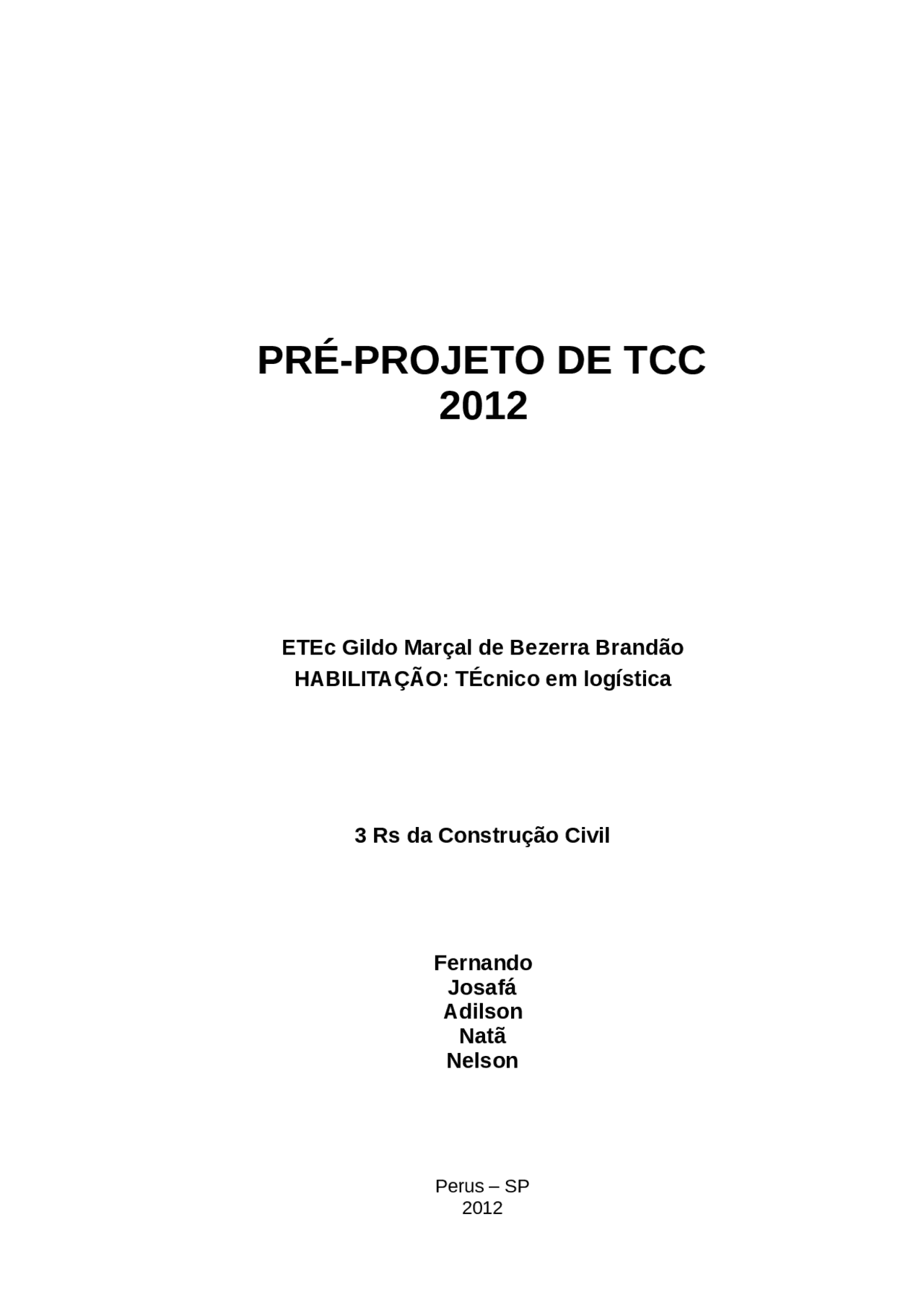 Modelo De Pré Projeto - NAZAEDU