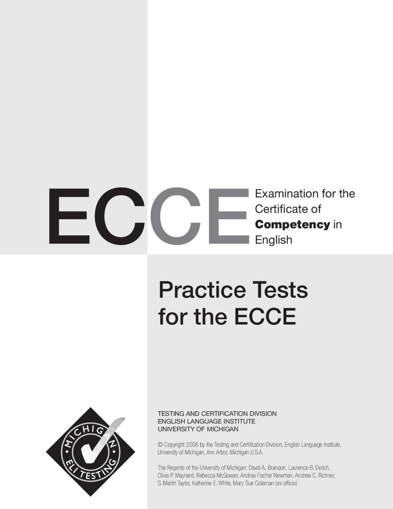 Ecce practice test 1 web - ECCE sample test - Docsity