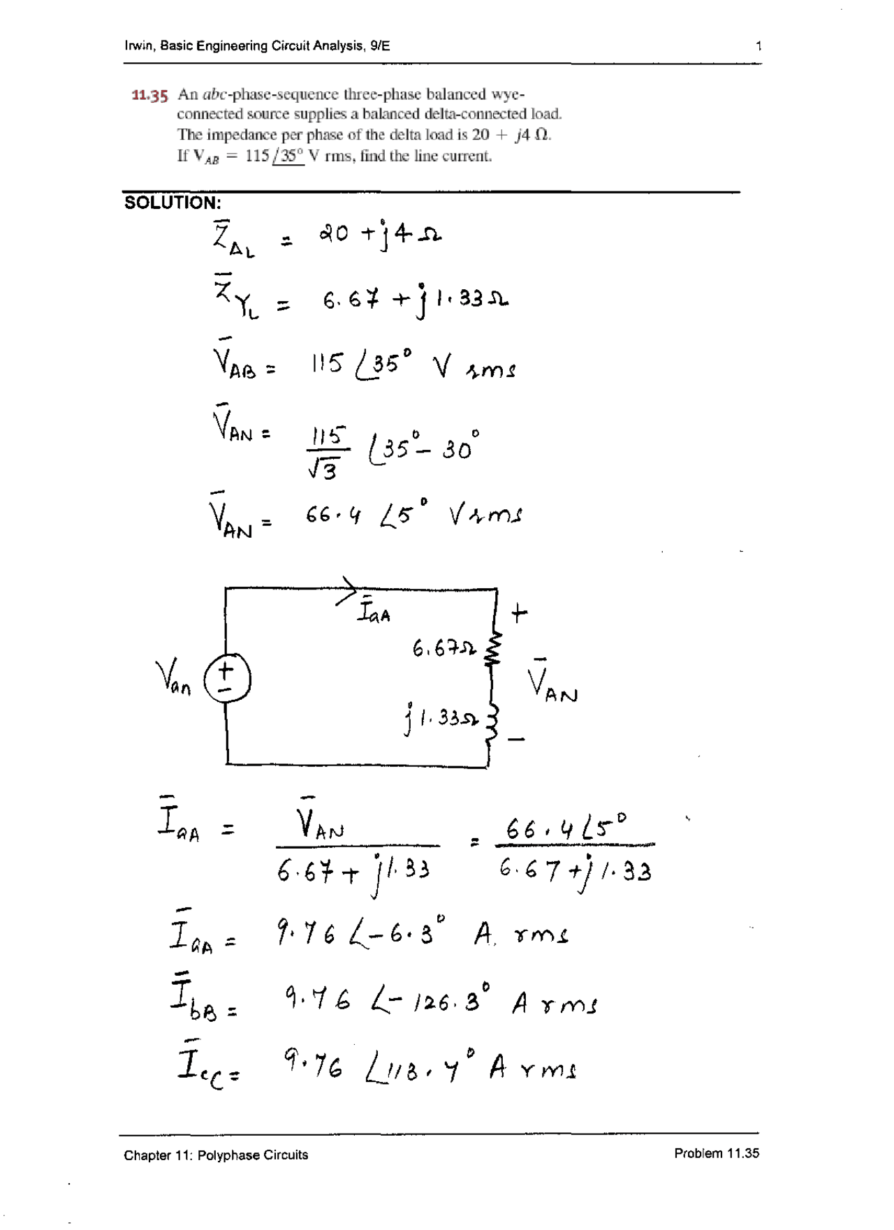 Solução do Livro Basic Eng...ering Circuit Analysis 9th - irwin 9e 11 ...