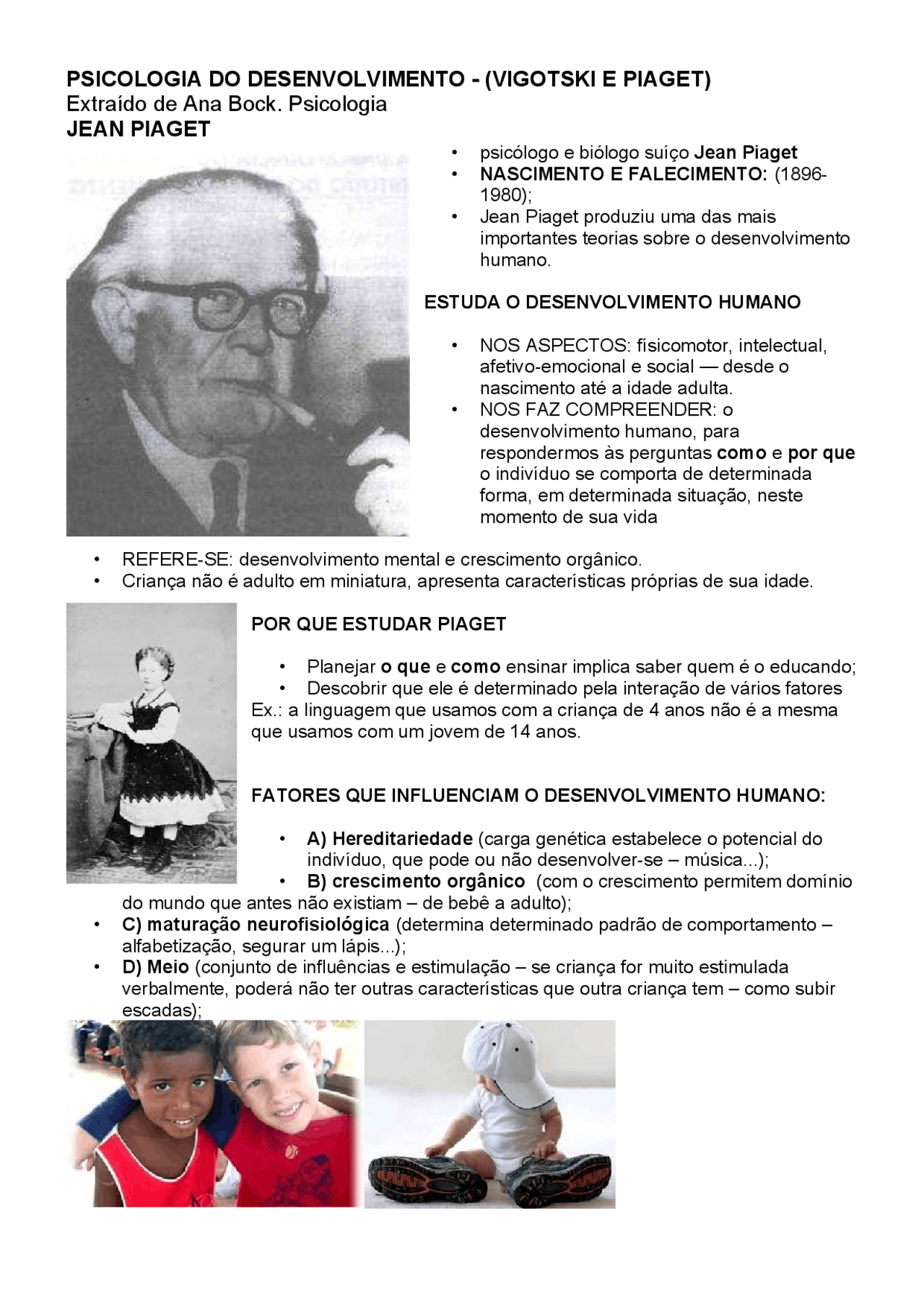 piaget a psicologia da criança