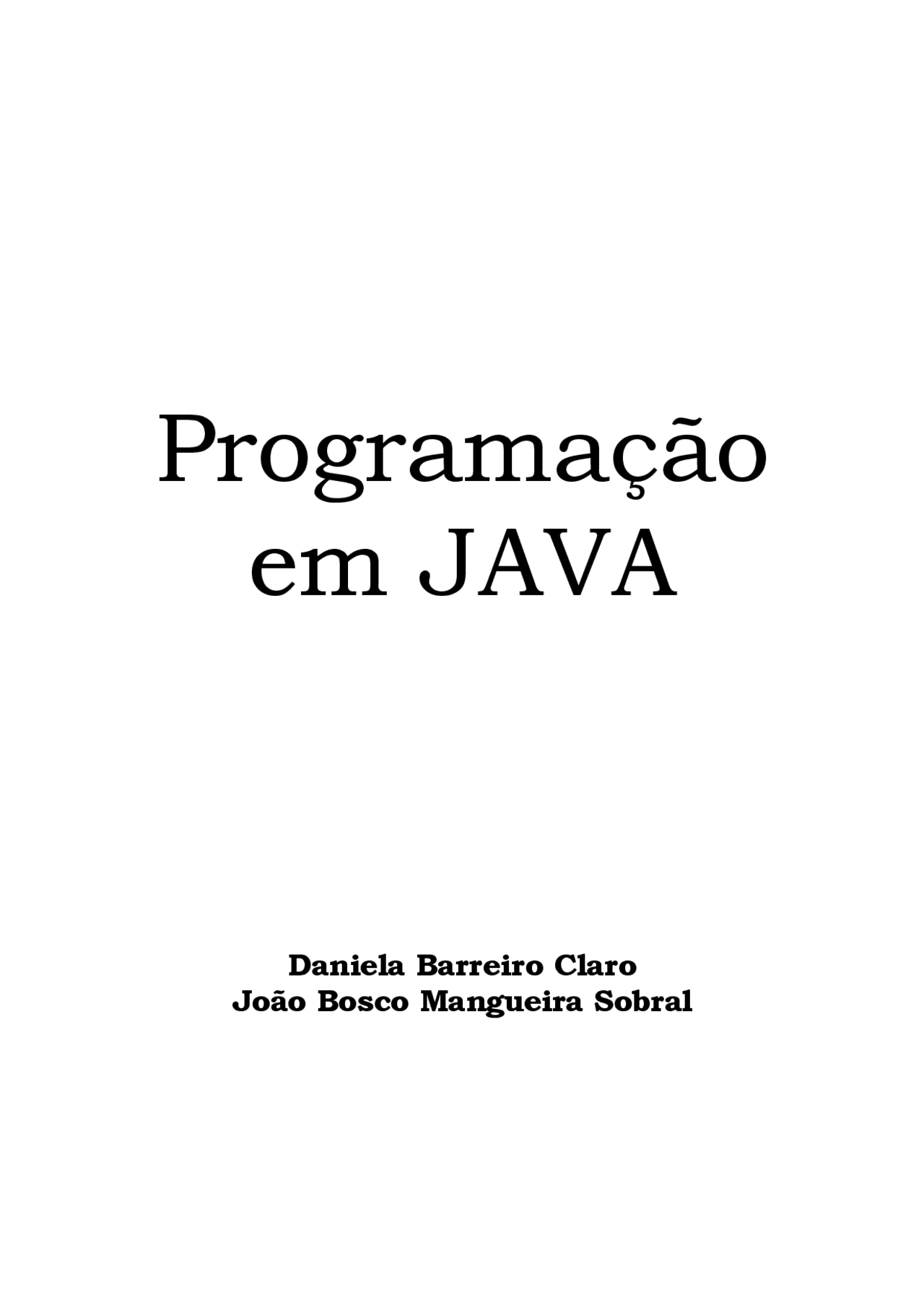 curso de programación java | pdf | máquina virtual... Programando em Java - Programando em Java - Docsity