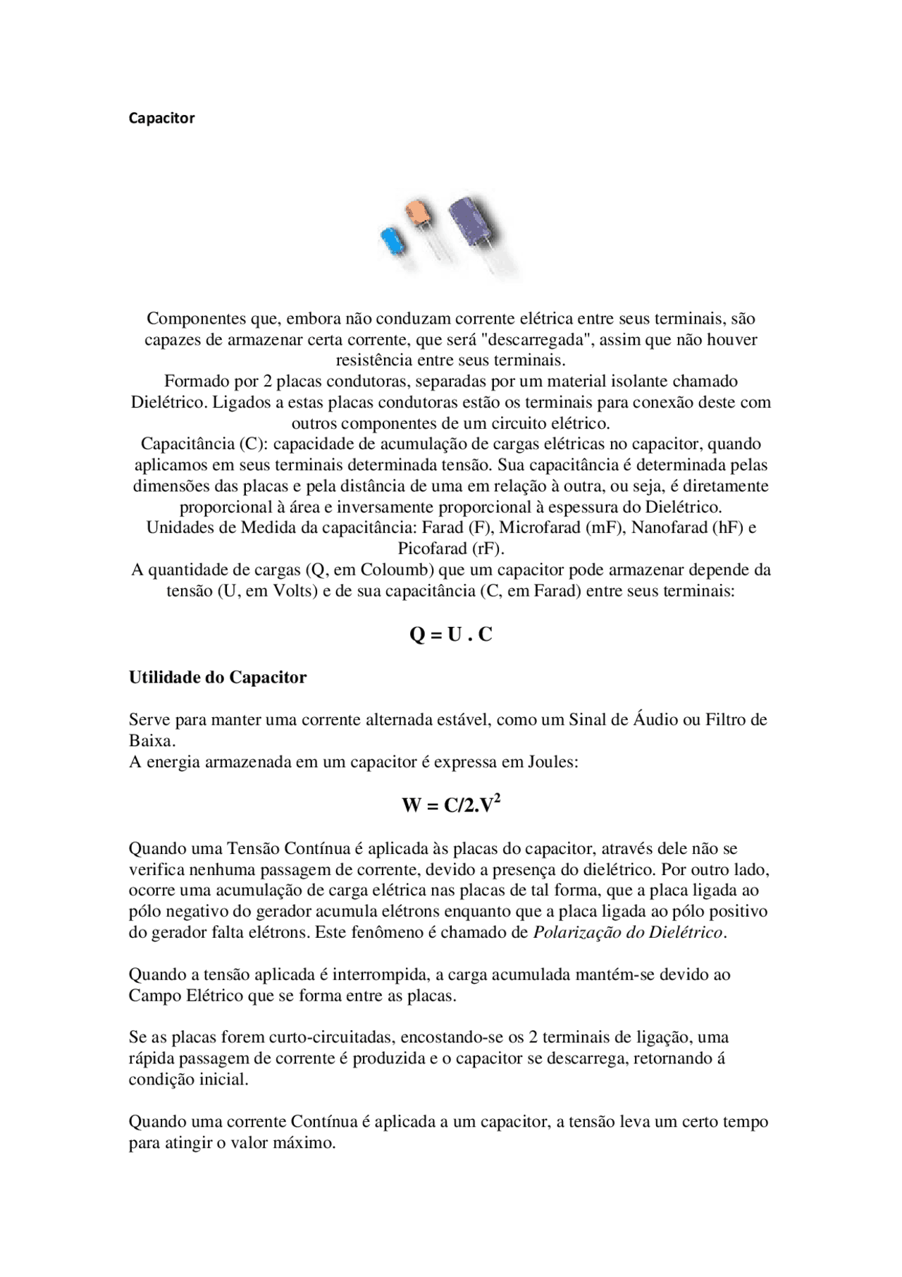 Modulo 12 elétrica - APOSTILA DE ELETRICA 12 - Docsity
