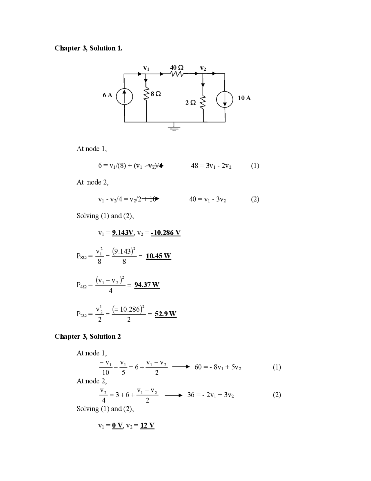 Solution Circuits 2 Sadiku - solnchap03 - resolução dos exercicios ...