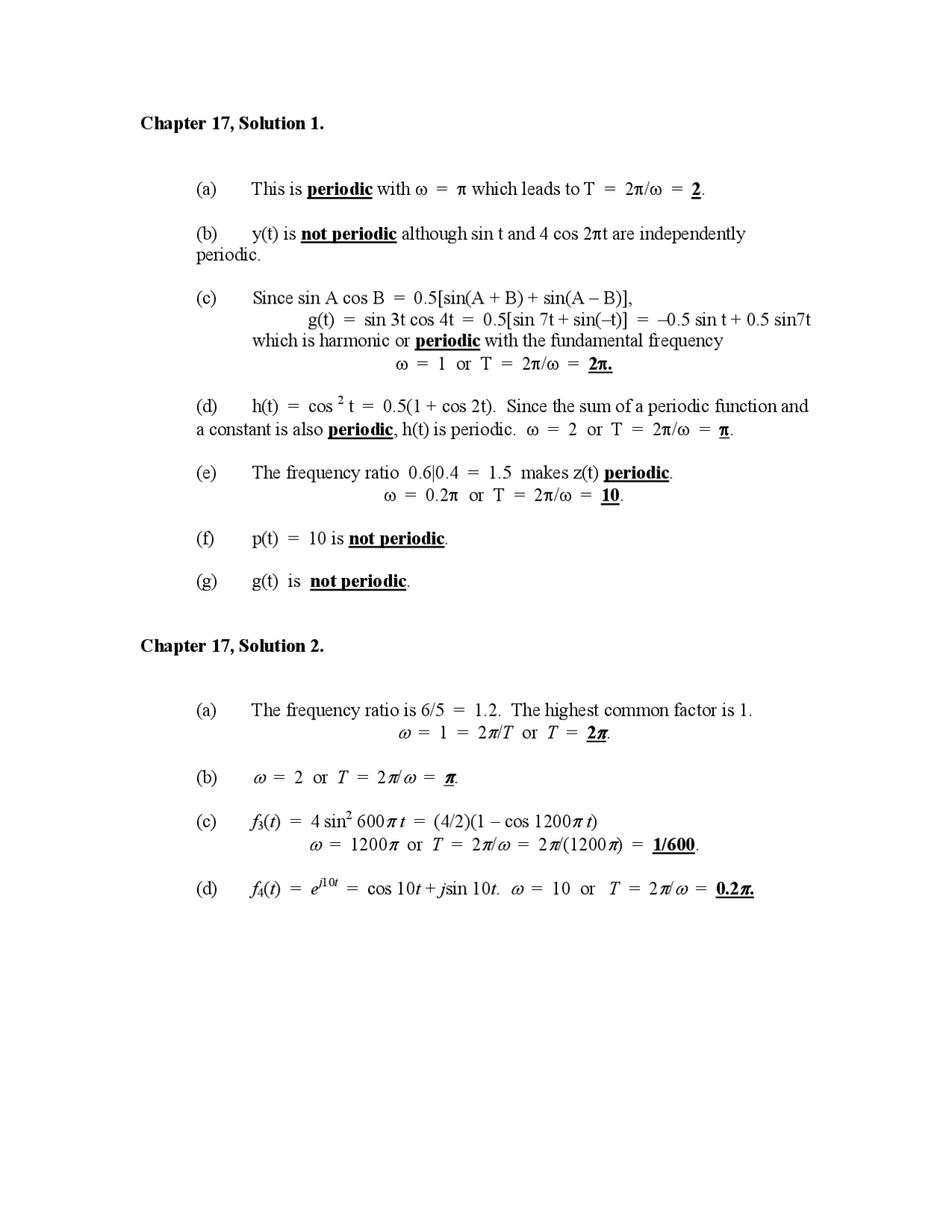 Solution Circuits 2 Sadiku - solnchap17 - resolução dos exercicios ...