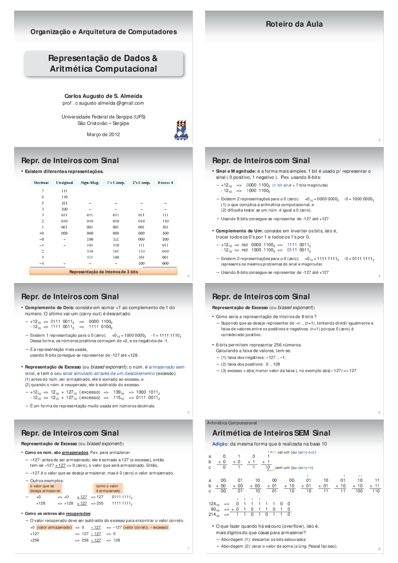 Aritmetica Computacional - Aritmetica Computacional - Docsity