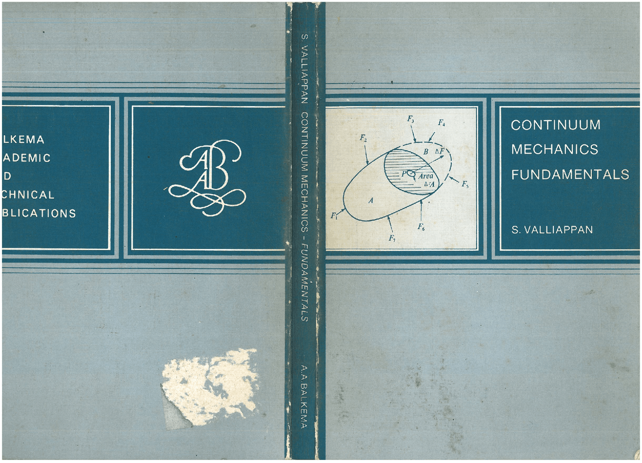 S Valliappan Continuum Mechanics Fundamentals Livro De Analise De Tensoes E Docsity