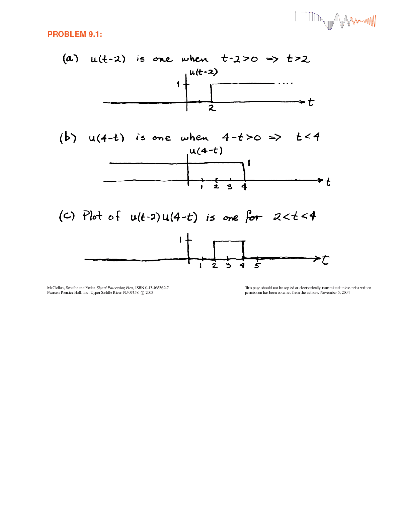 Solucionário Signal Processing First chap09sp1solutions