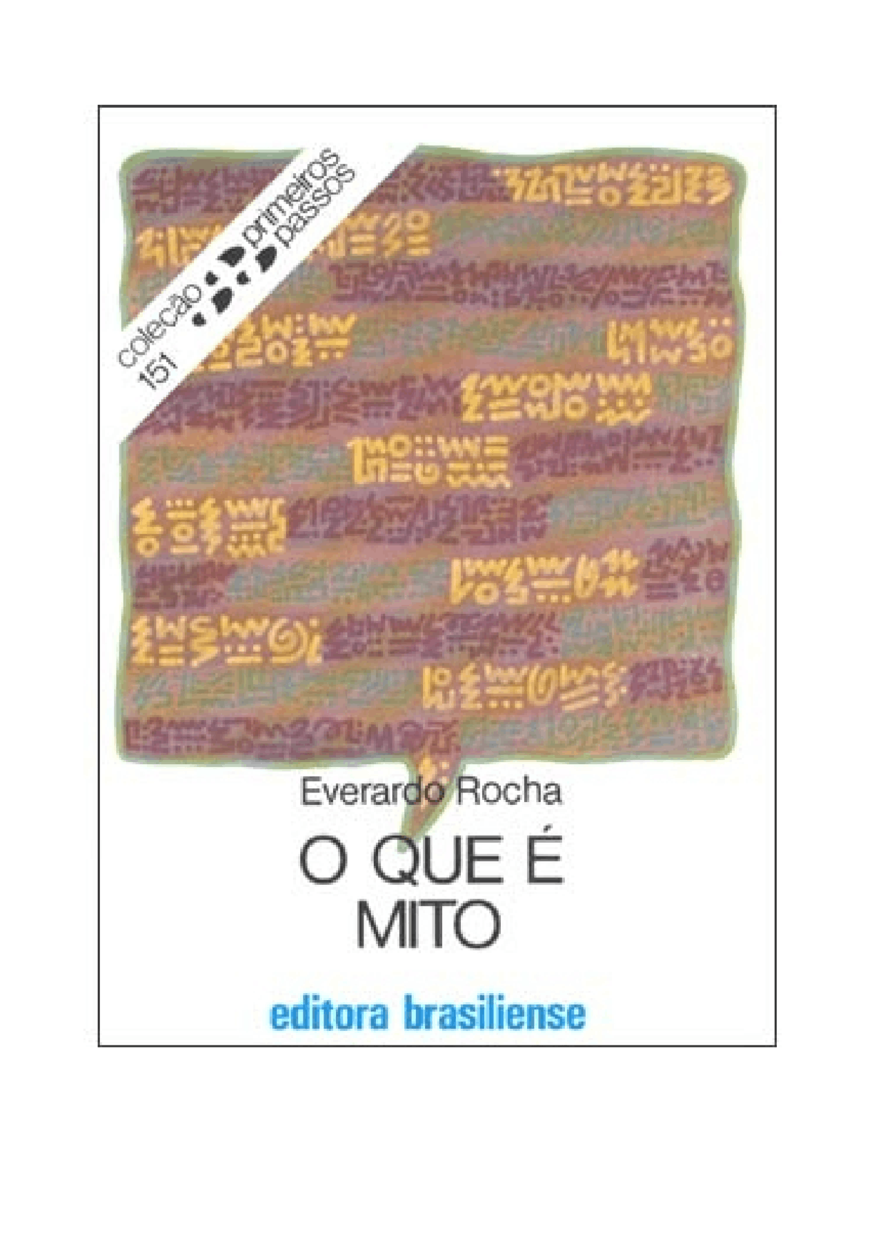 Everardo Rocha O Que e Mito Livro sobre o que é mito Docsity