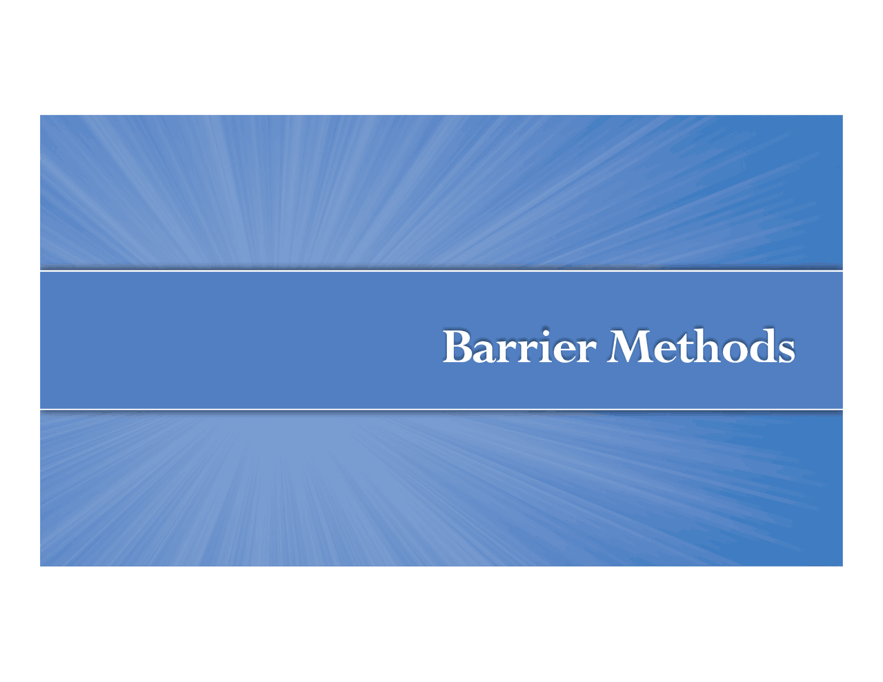 18 - Barrier Methods - Contraception - Docsity