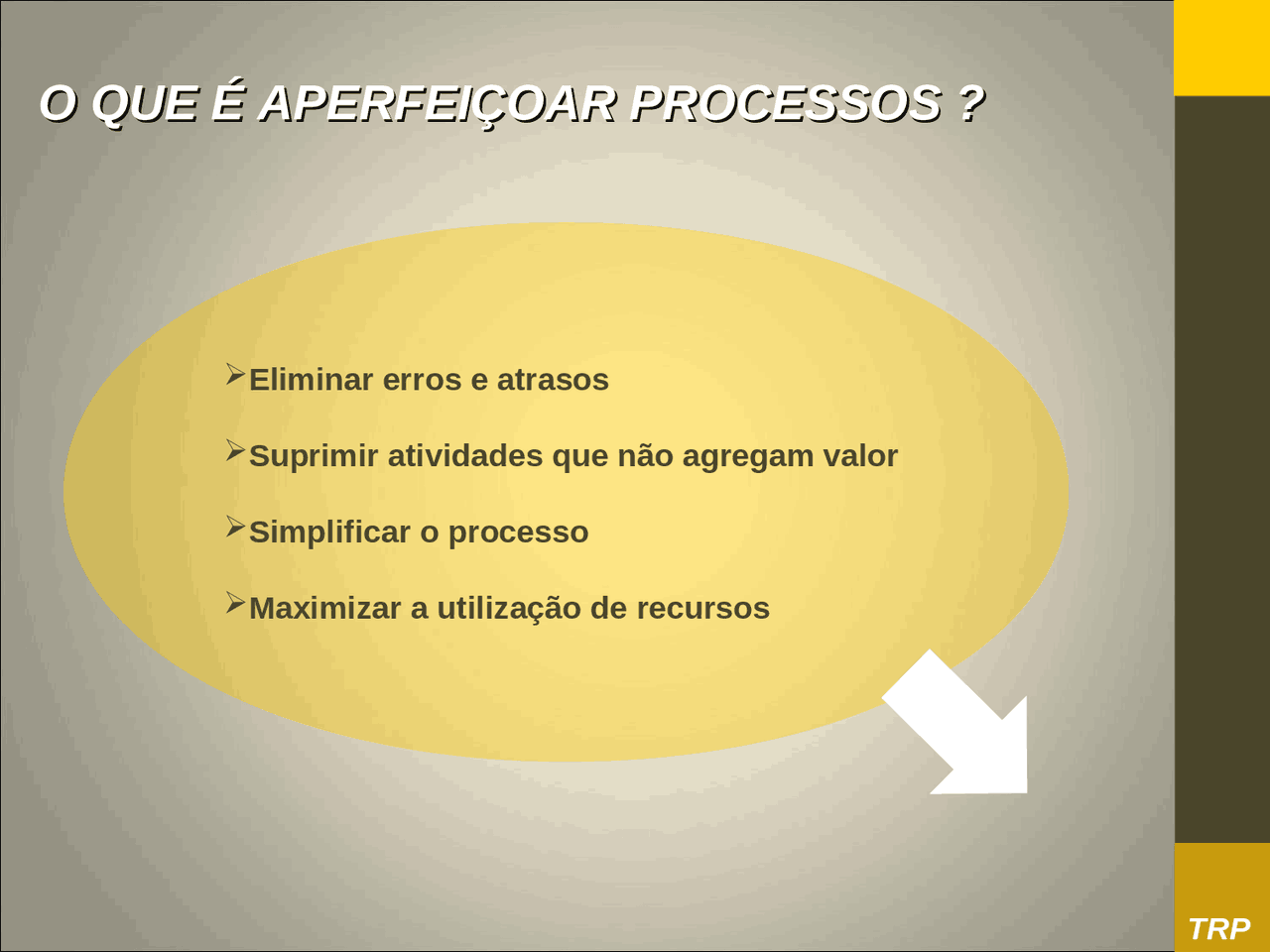 O que é aperfeiçoar processos? - Melhoria de Processos - Docsity