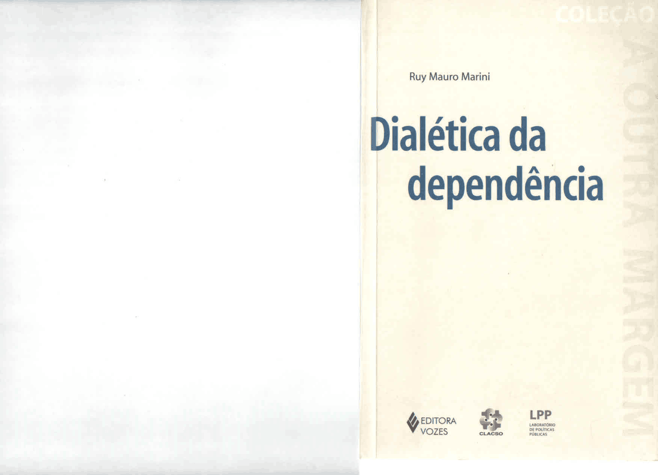 Dialética da dependência - autor RUY MAURO MARINI - Docsity