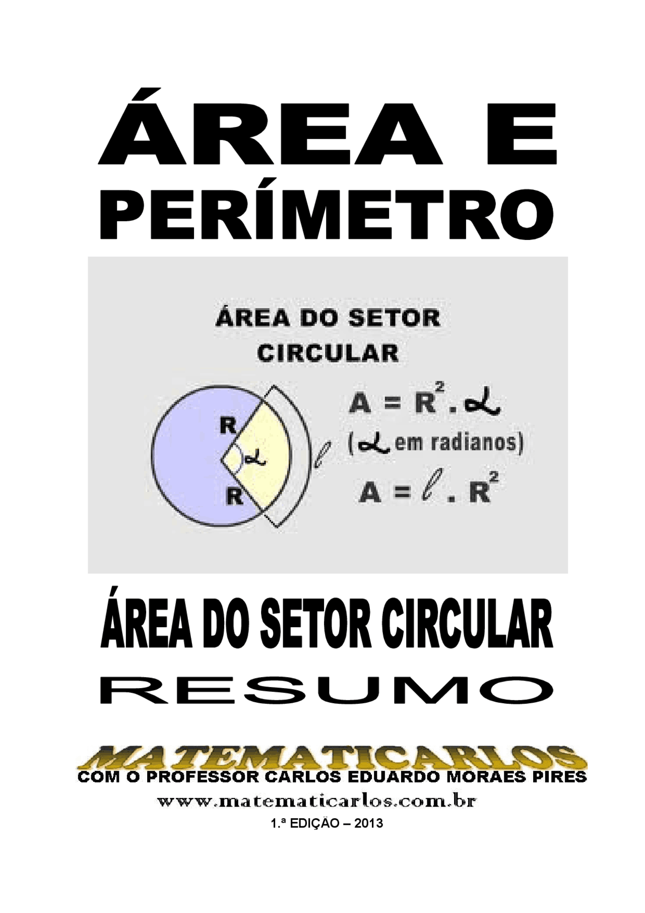 área Do Setor Circular Exercícios - FDPLEARN