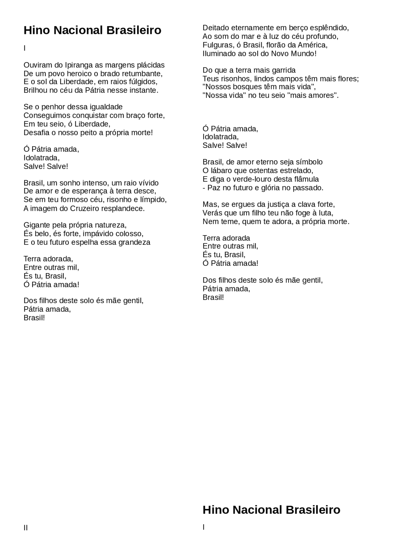Hino Nacional Significado De Cada Estrofe - FDPLEARN