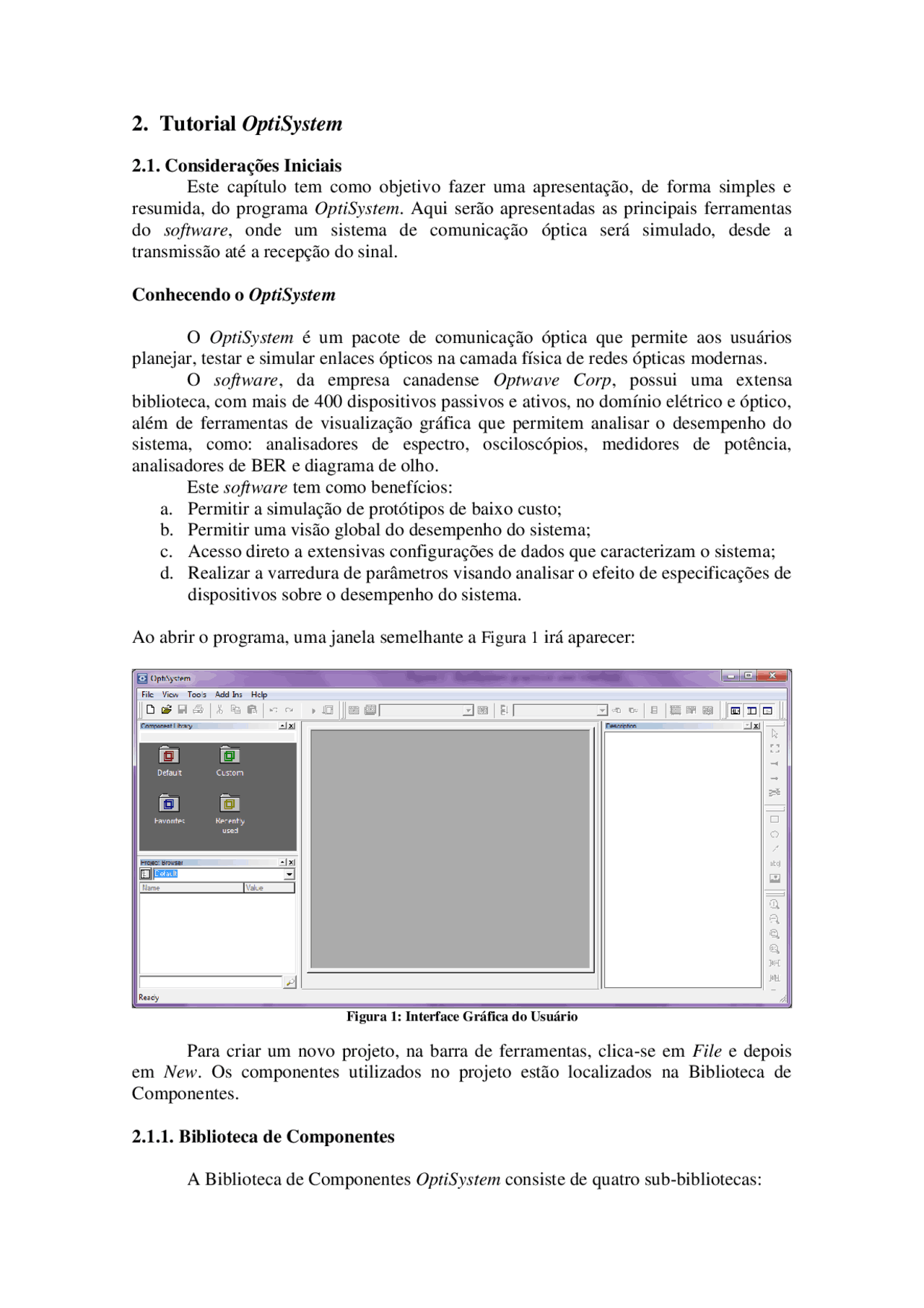 Tutorial - Opti System - Tutorial - Opti System - Docsity