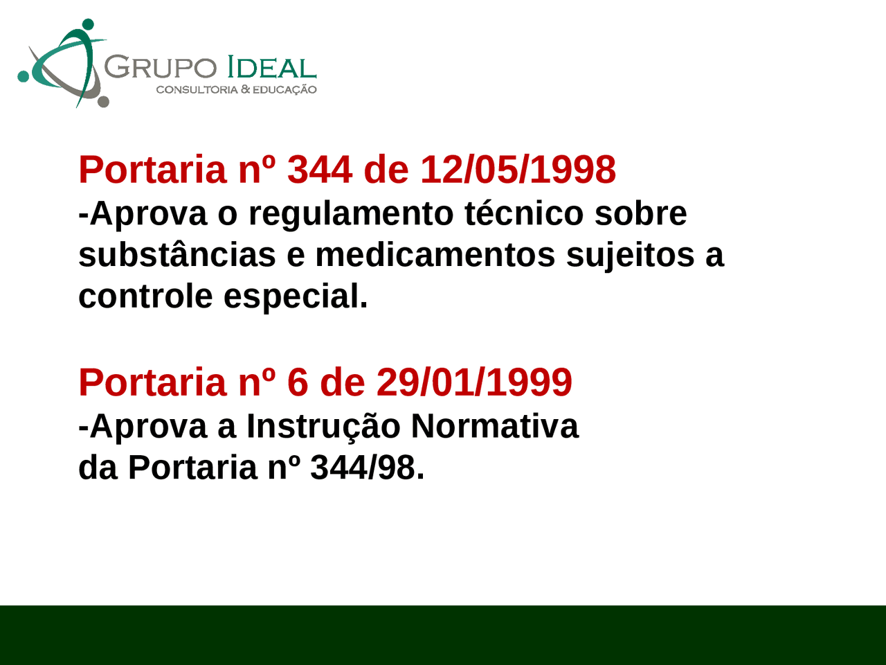 Resumo Da Portaria 344 98 - RETOEDU
