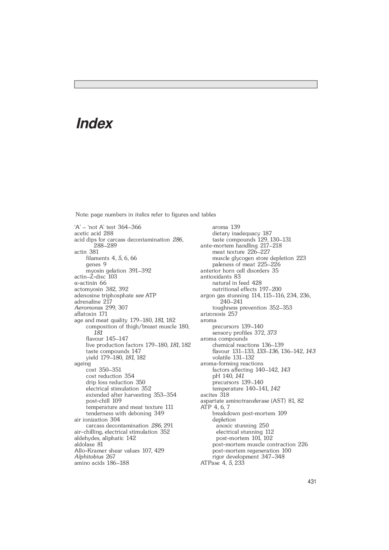 Poultry Meat Science f index Poultry Meat Science Docsity