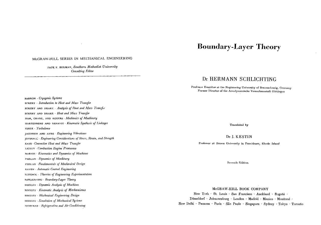 Boundary Layer Theory Herrmann Schlichting Boundary Layer Theory Herrmann Schlichting Docsity