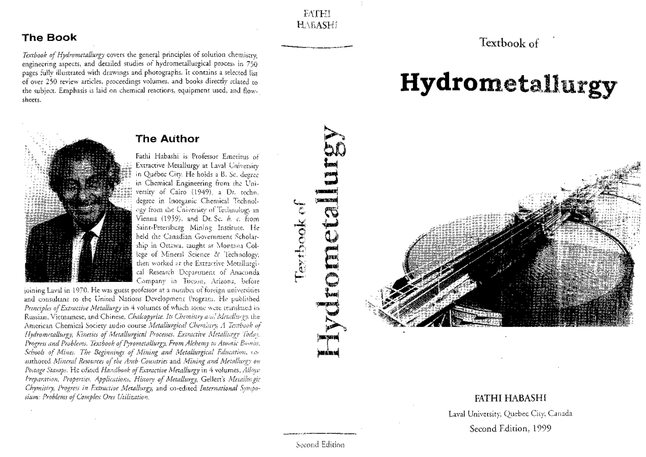 Hydrometallurgy Text Book Of Hydrometallurgy Docsity
