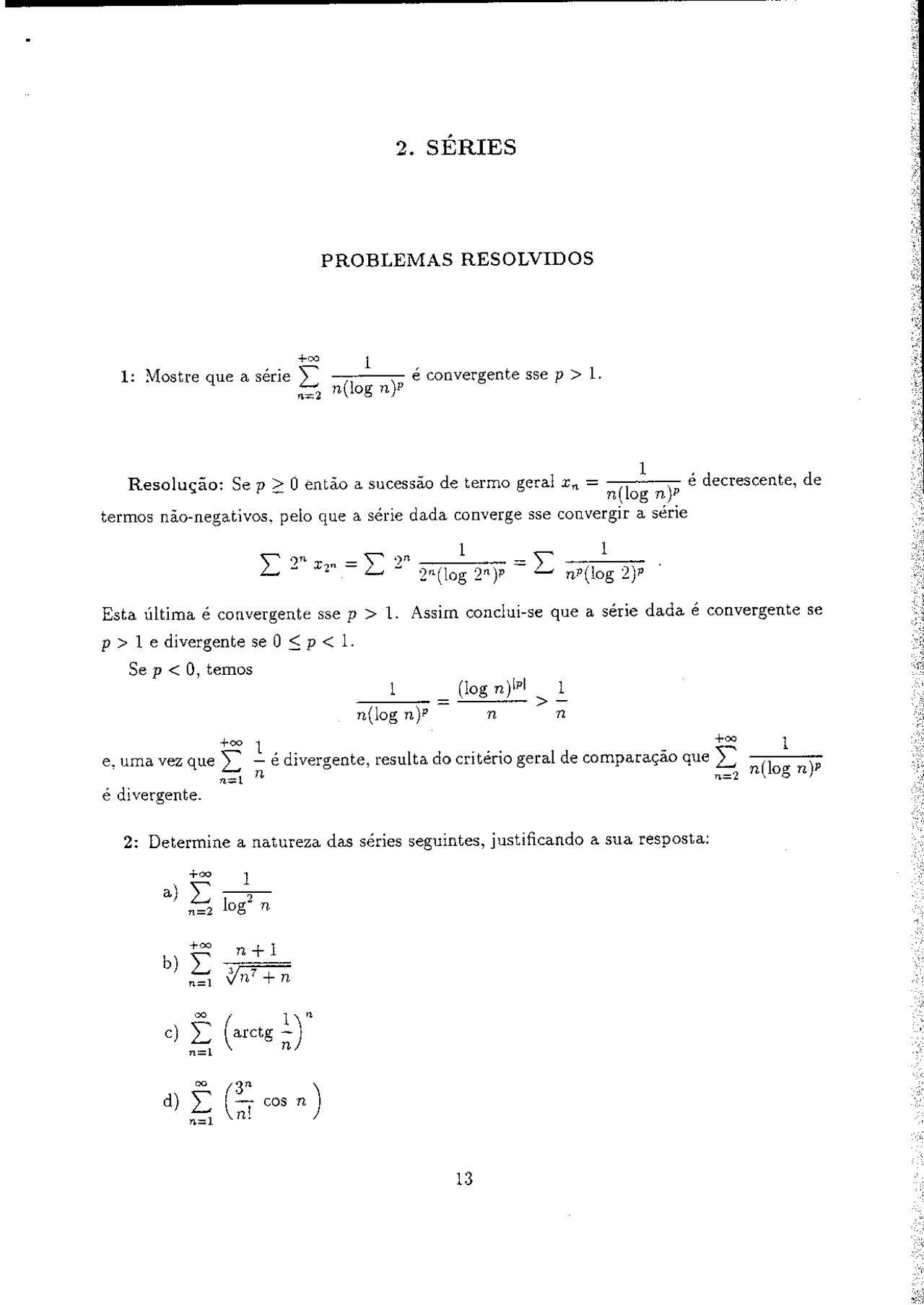 Series em R (exercicios) - Series em R (exercicios) - Docsity