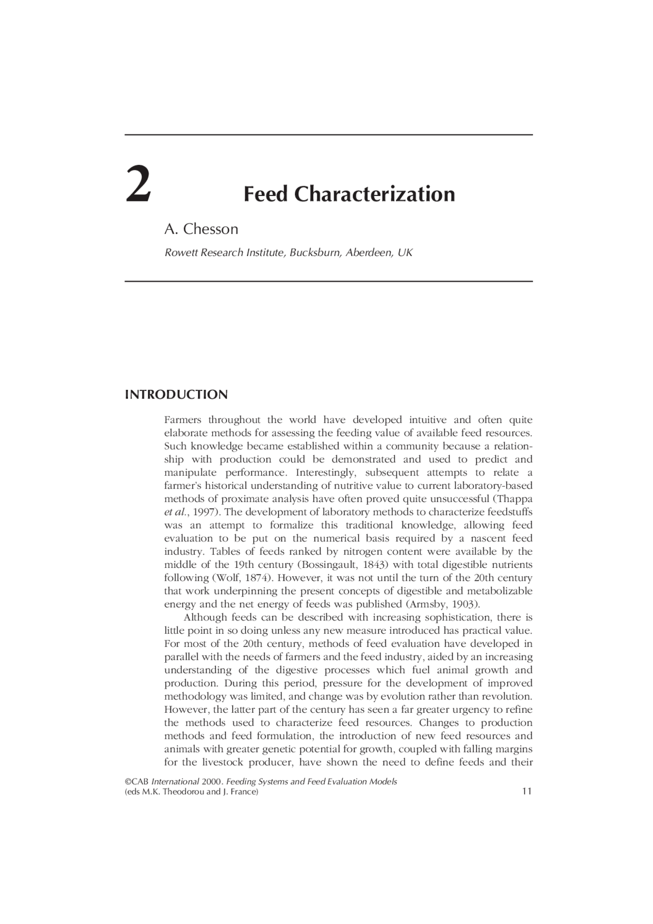 Feeding Systems and Feed Evaluation Models - capitulo 02 - Sistema de ...